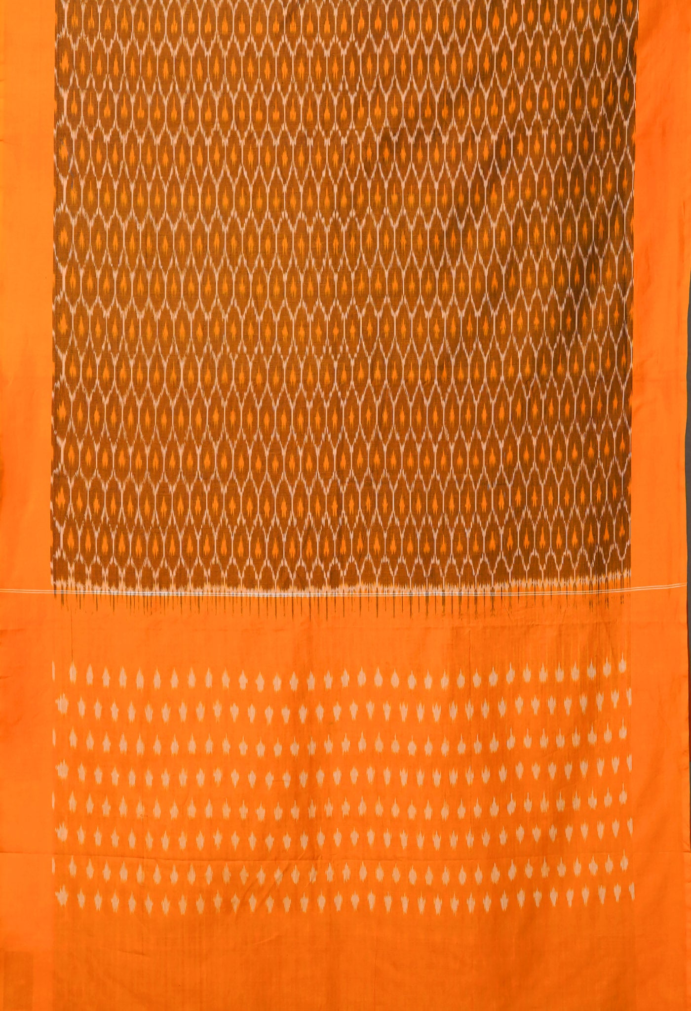 Yellow Pure Pochampally Mercerized Cotton Silk Saree-UNM78909