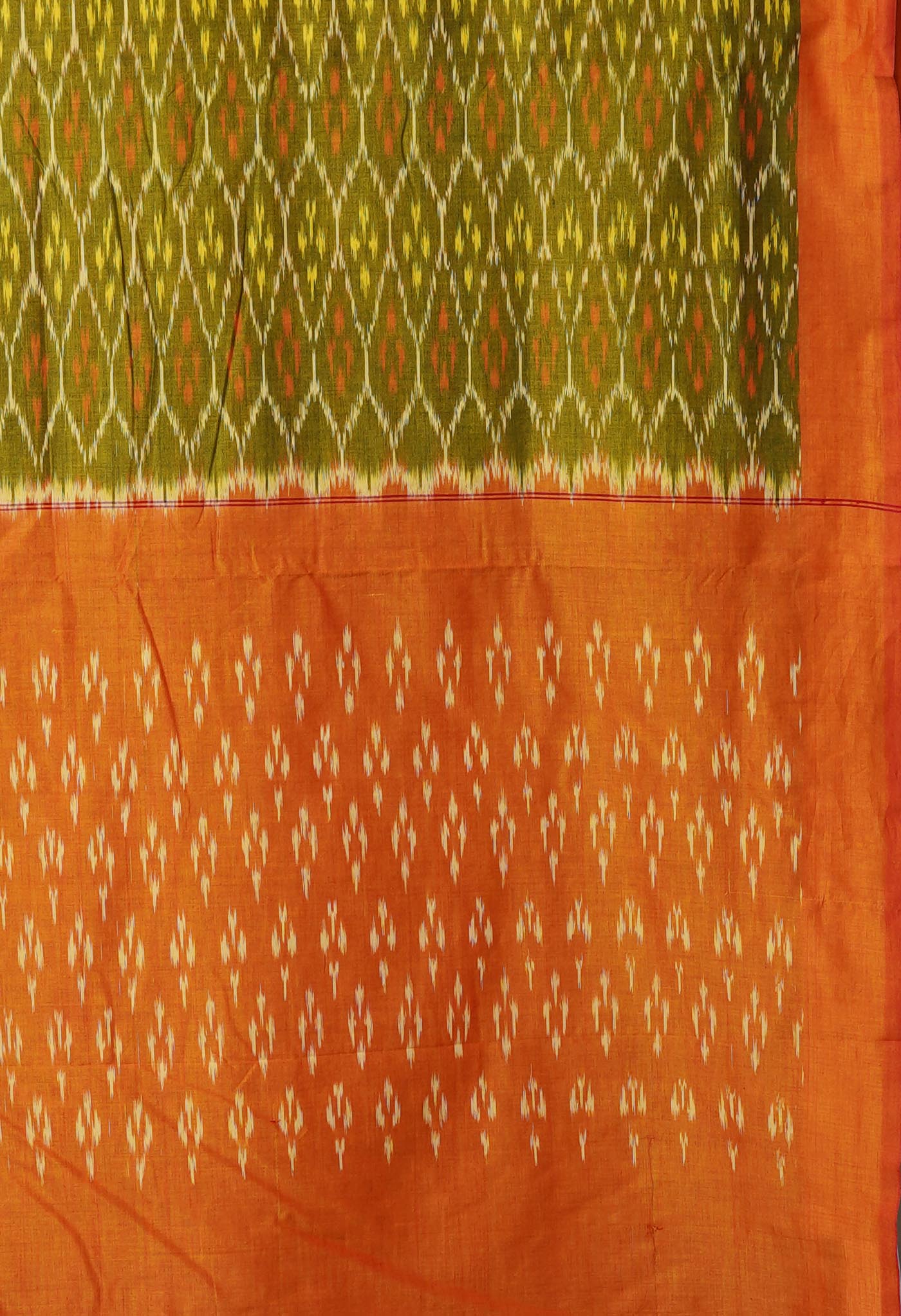 Green Pure Pochampally Mercerized Cotton Silk Saree