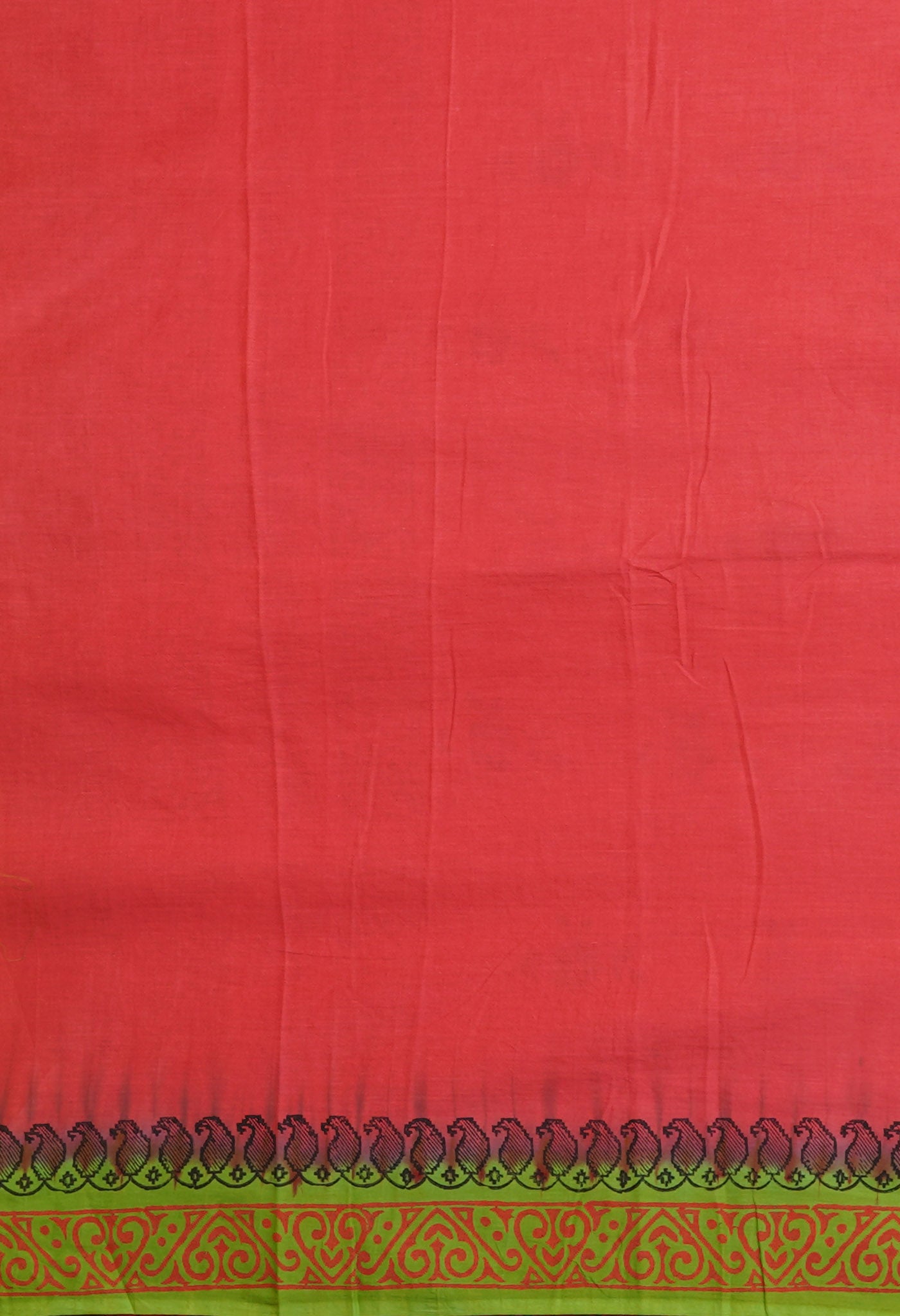 Green Pure Hand Block Printed Soft Cotton Saree