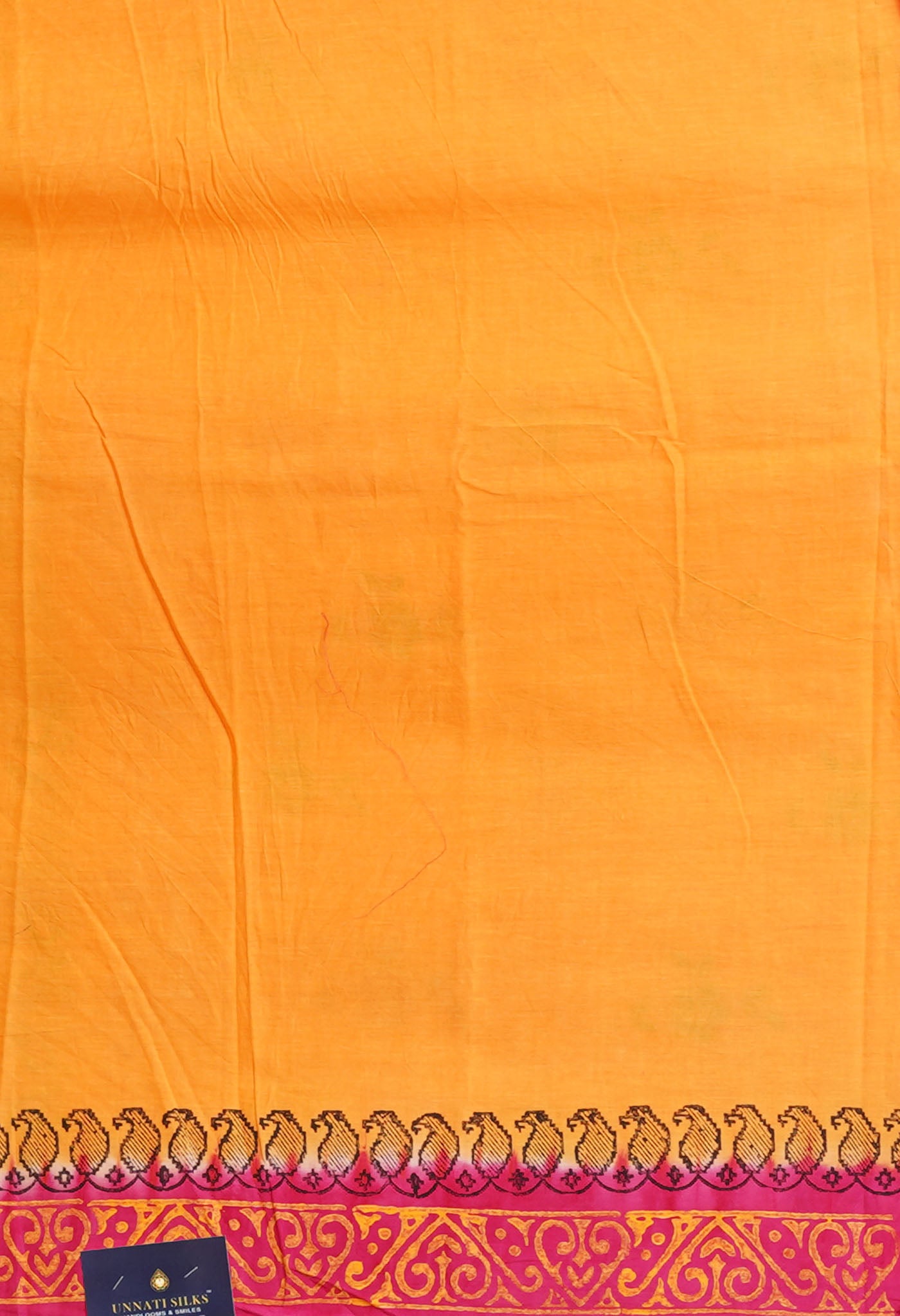 Pink Pure Hand Block Printed Soft Cotton Saree