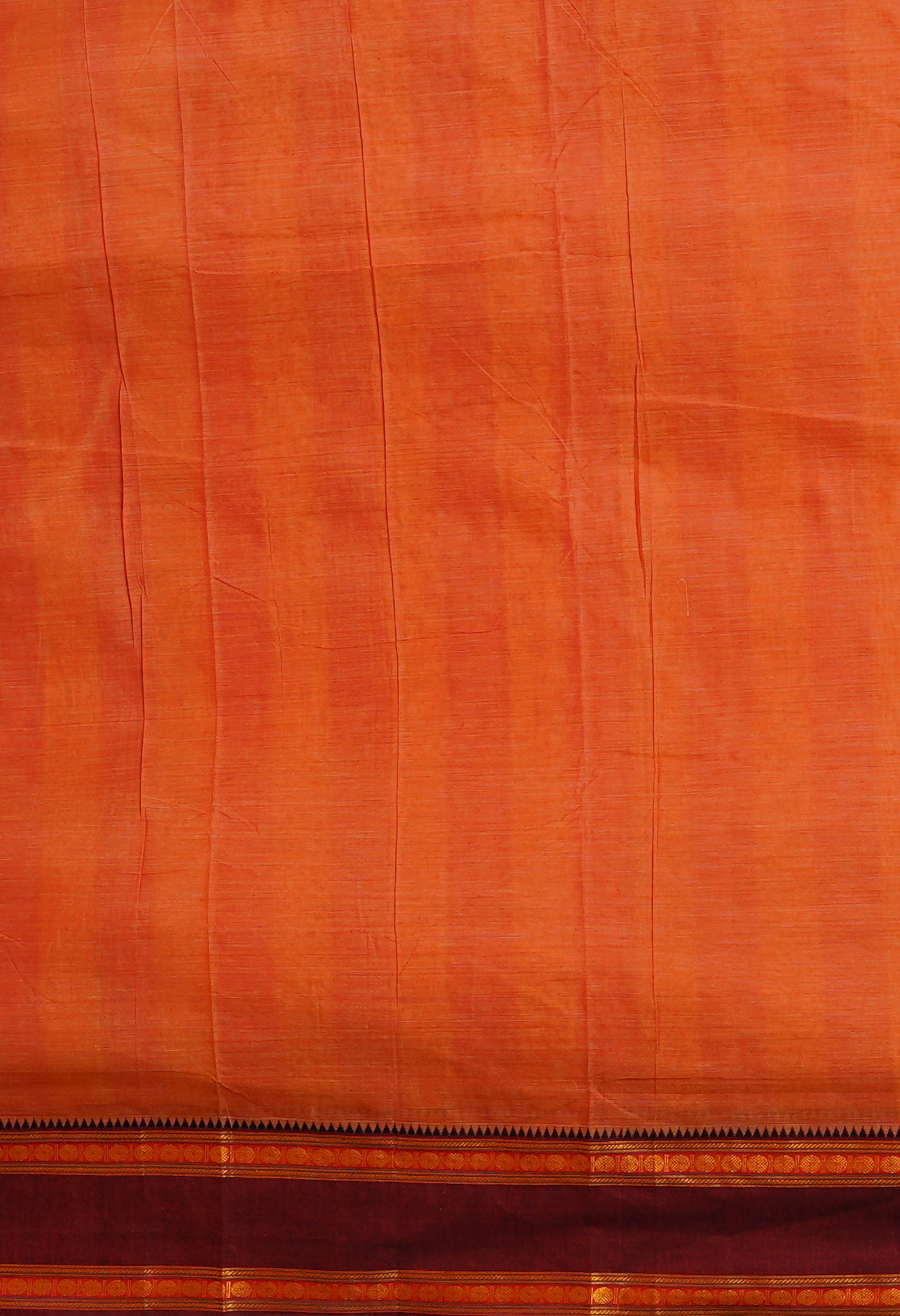 Red Pure Handloom Narayani Cotton Saree-UNM80094
