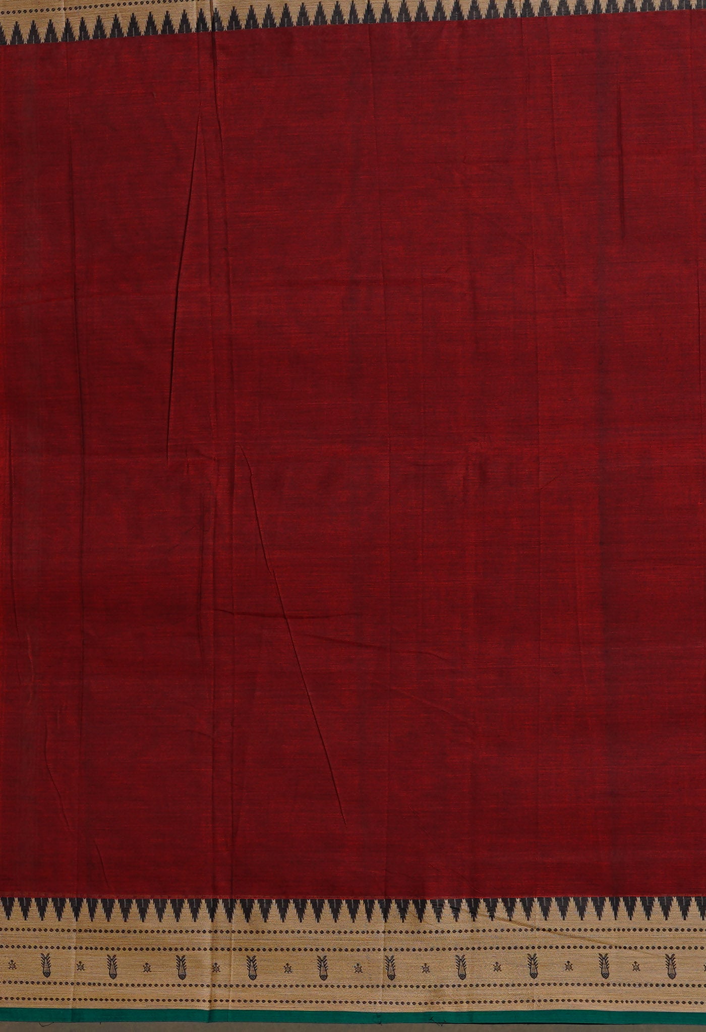 Maroon Pure Handloom Narayani Cotton Saree-UNM80096
