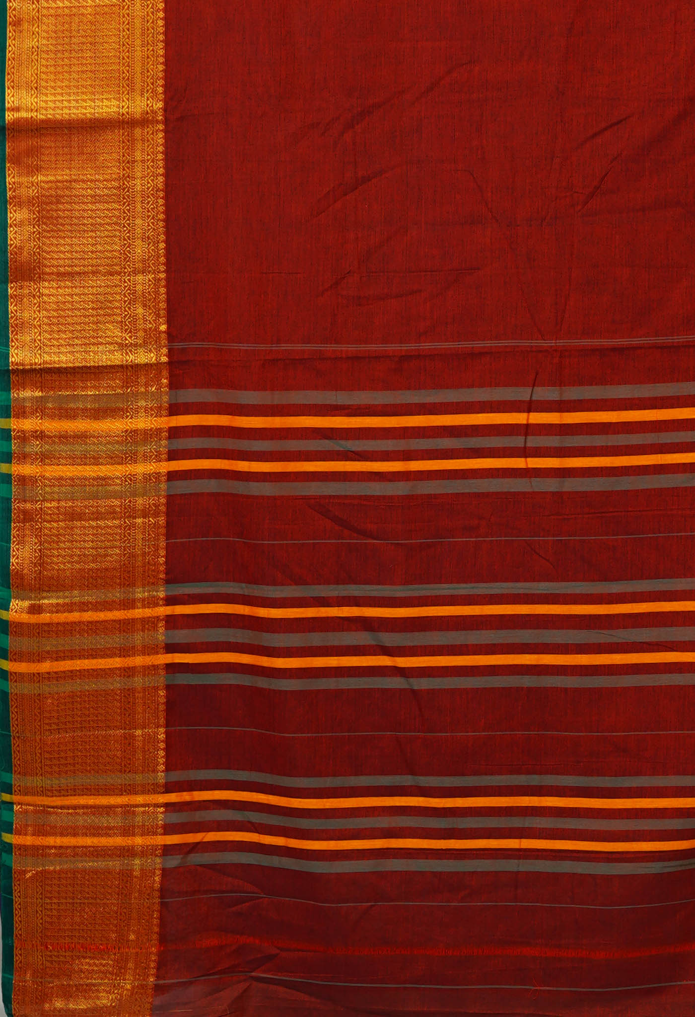 Maroon Pure Handloom Narayani Cotton Saree-UNM80103