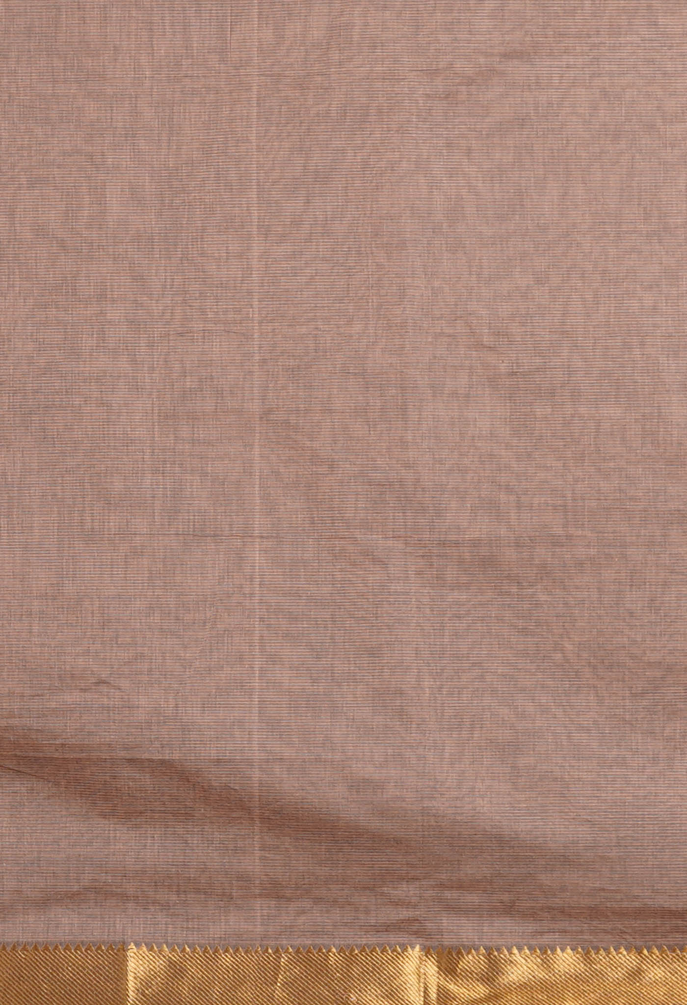 Peach Brown Pure Handloom Mangalagiri Cotton Saree-UNM80501