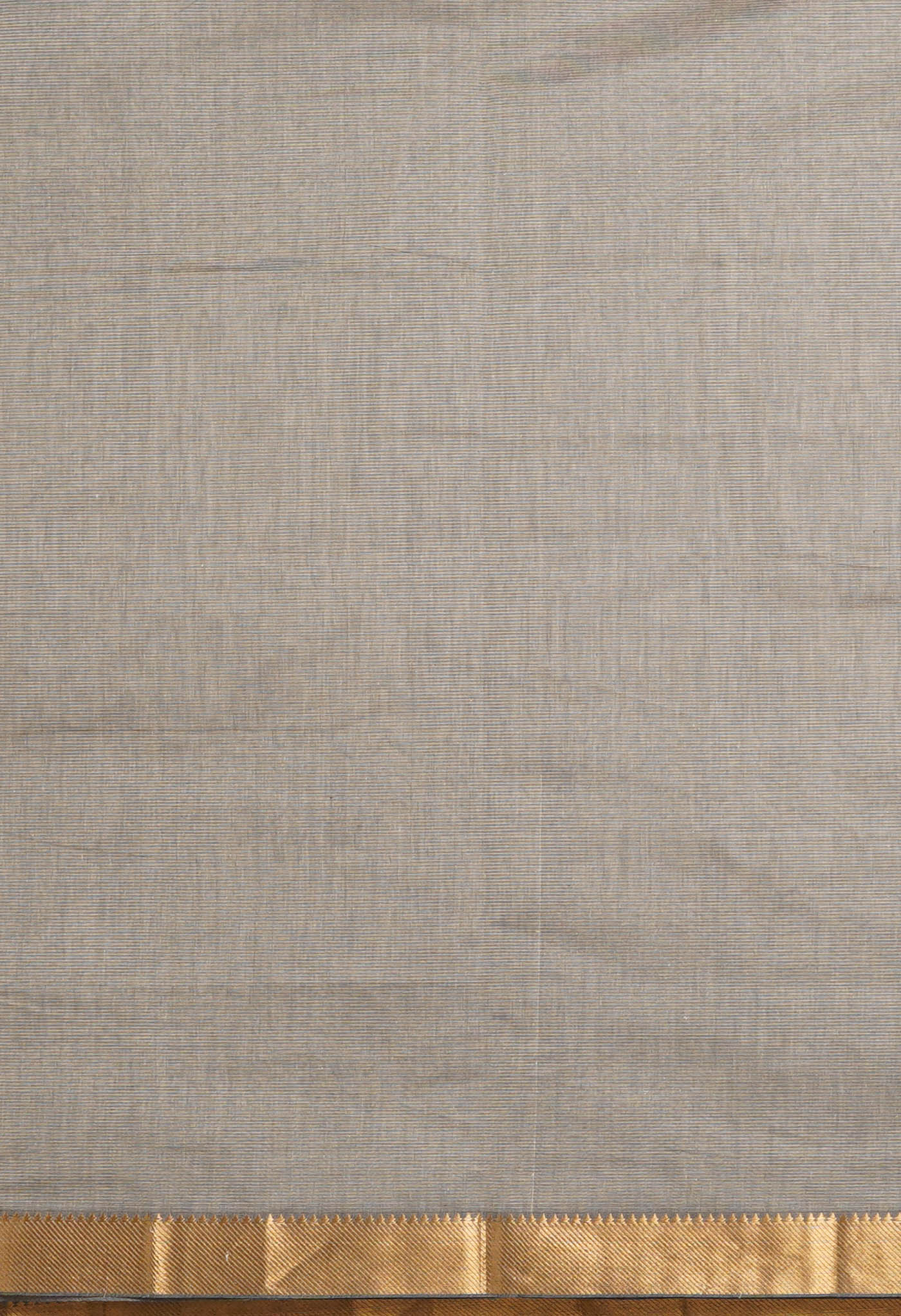 Grey Pure Handloom Mangalagiri Cotton Saree-UNM80502