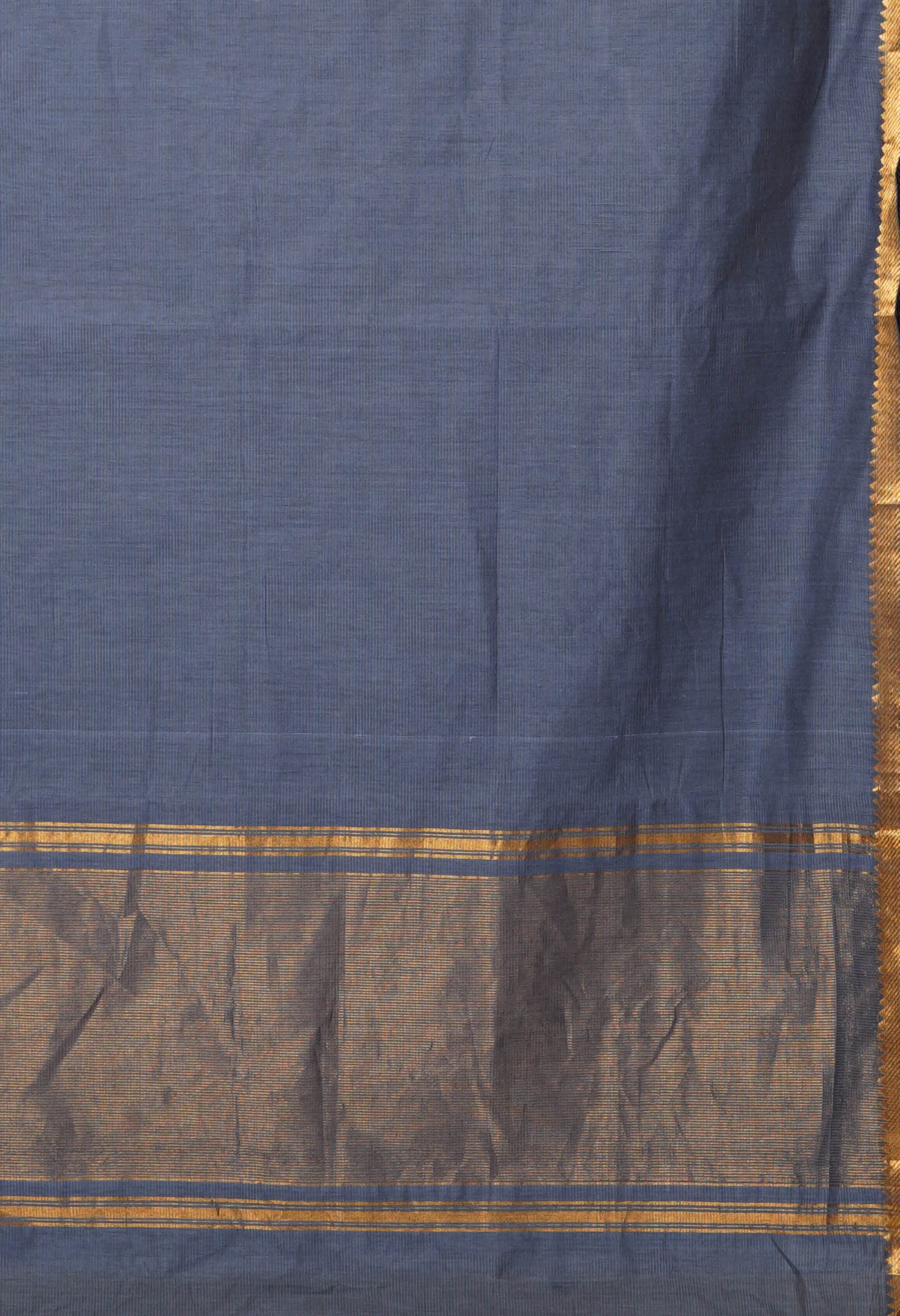 Blue Pure Handloom Mangalagiri Cotton Saree-UNM80503