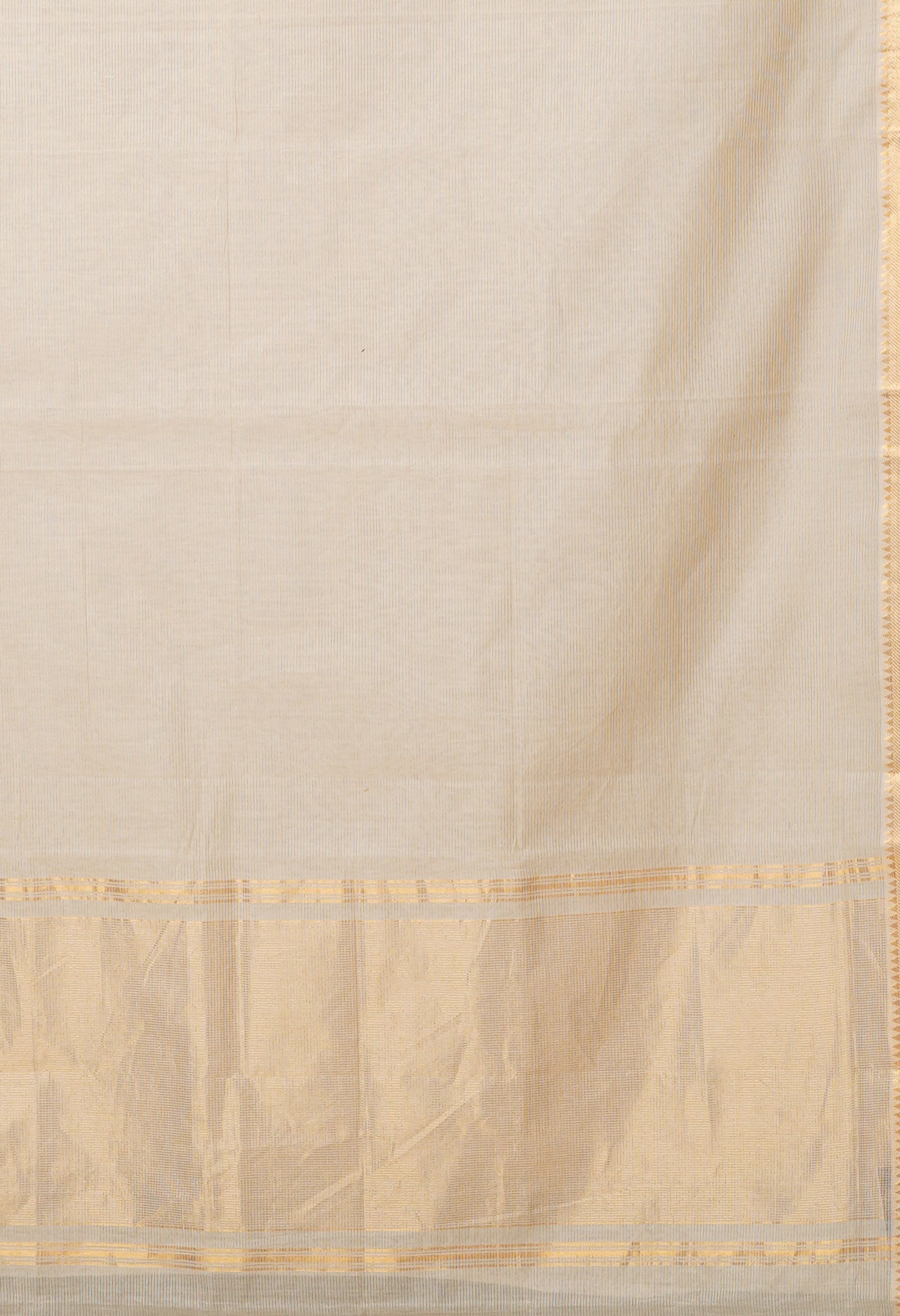 Pale Grey Pure Handloom Mangalagiri Cotton Saree-UNM80504