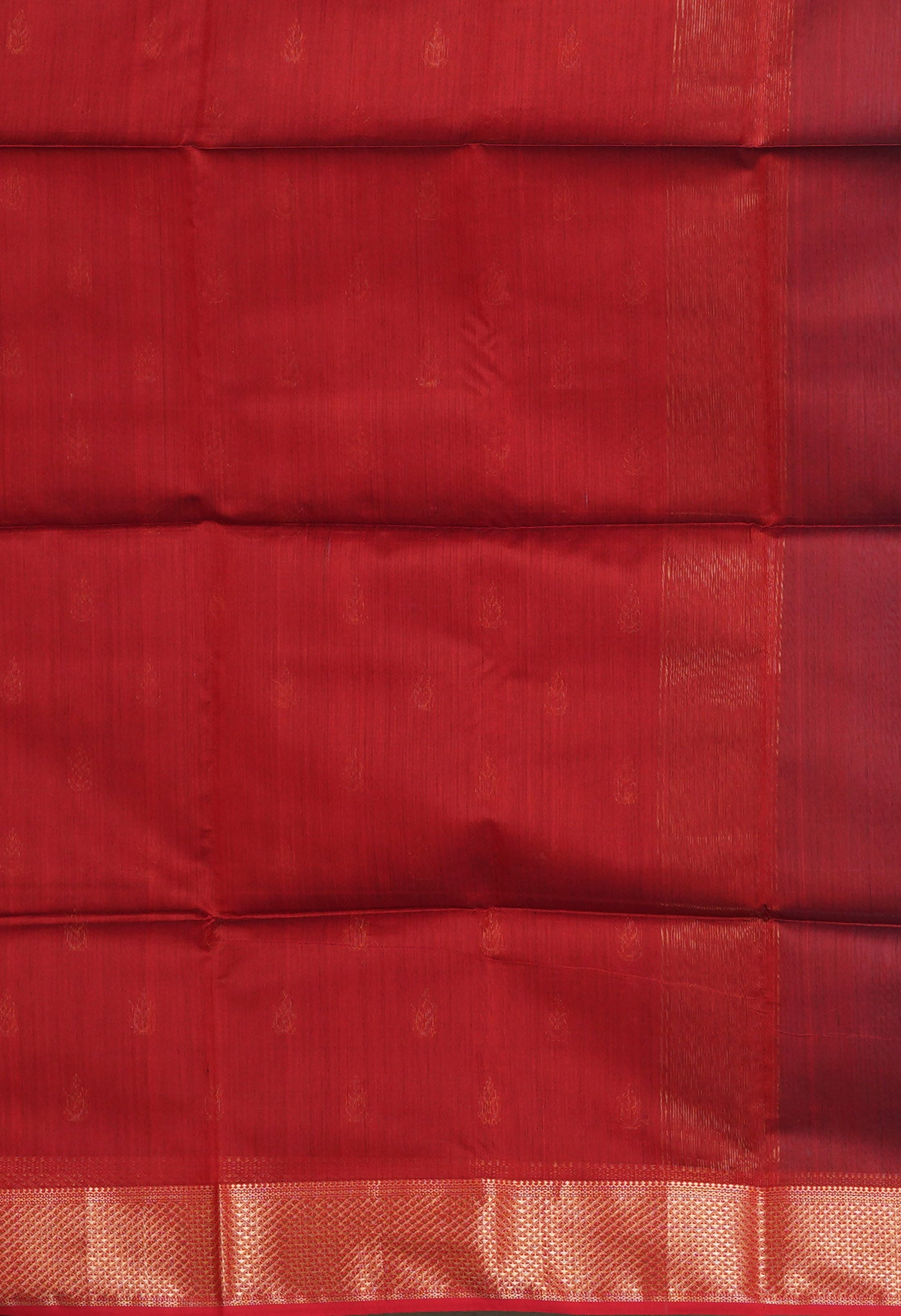 Peacock Green-Red Pure Handloom Maheshwari Sico Saree-UNM80904
