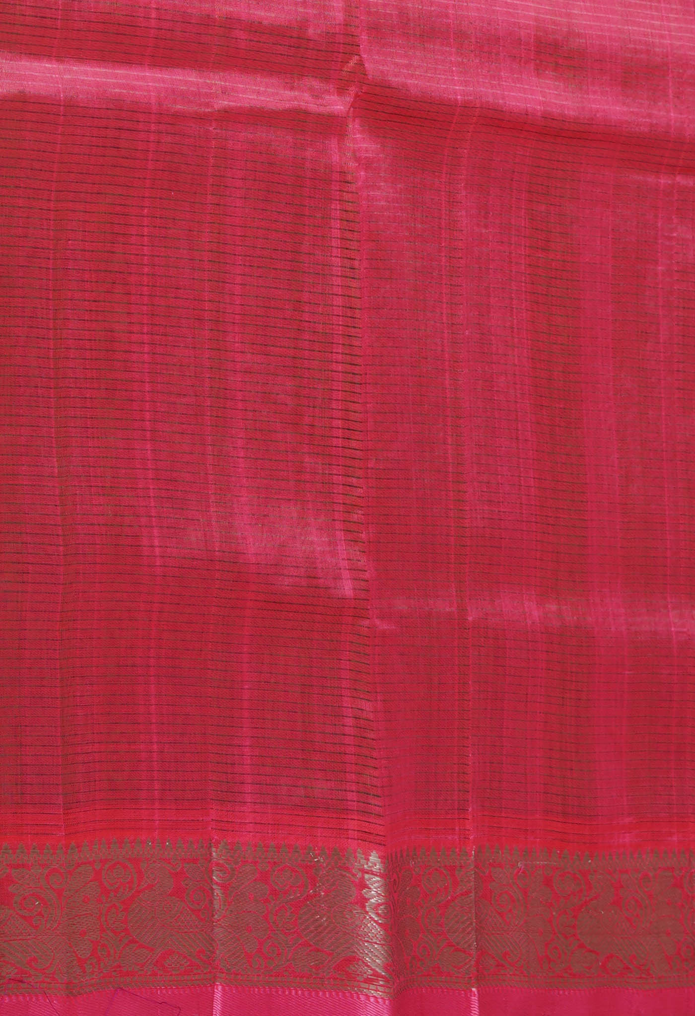 Green-Pink Pure Handloom Assam Sico Saree-UNM81114