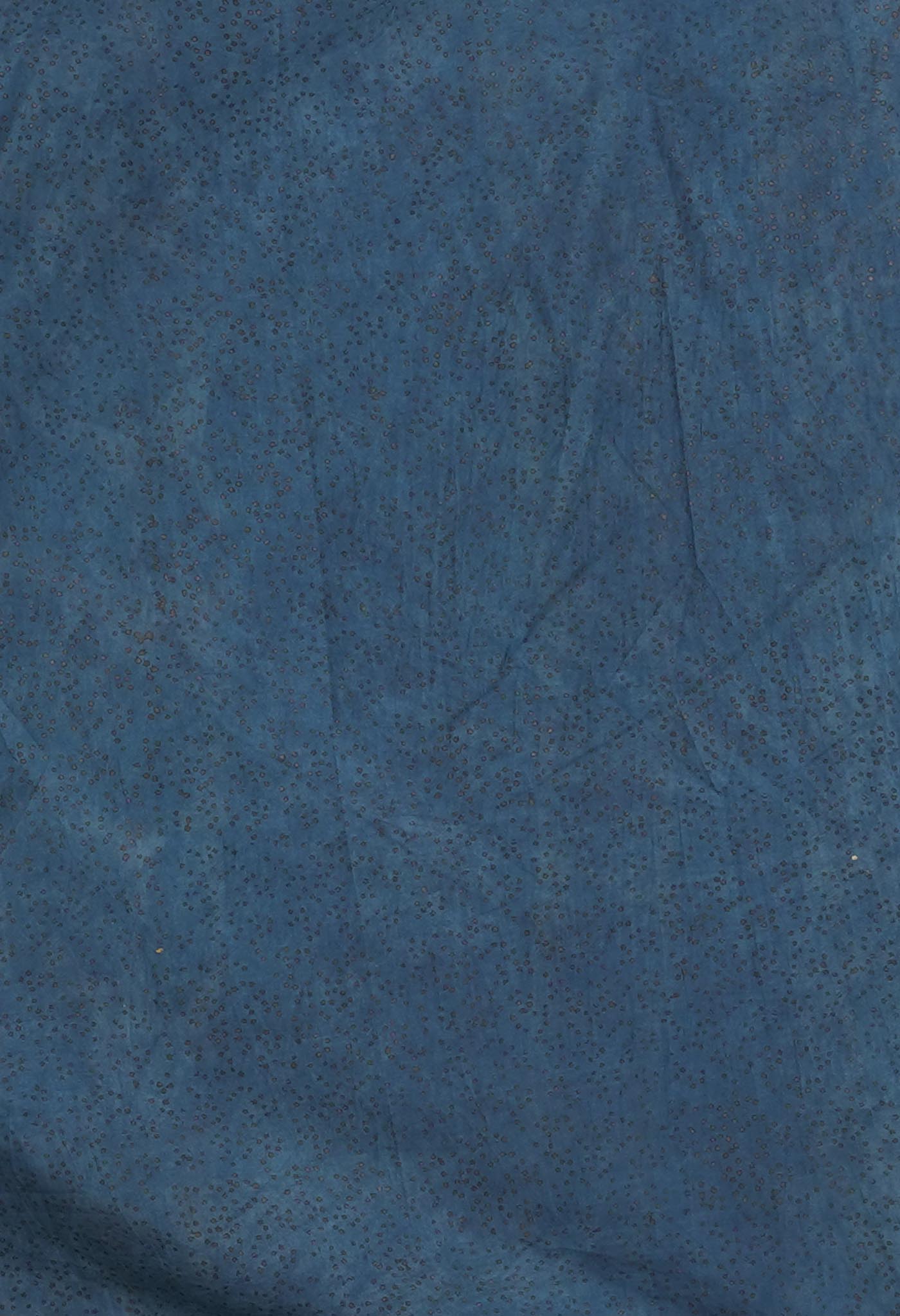 Blue Pure Vanaspathi Block Printed Chanderi Sico Saree-UNM81718