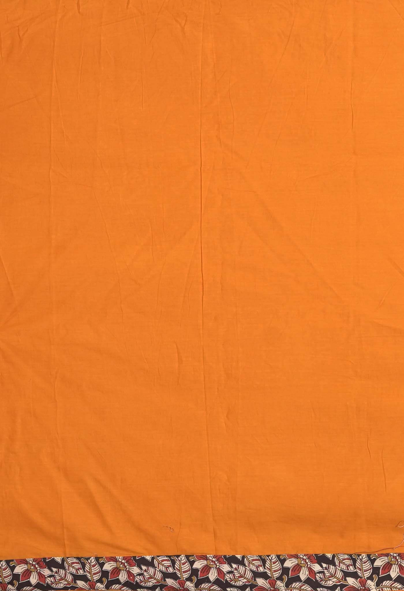 Yellow Pure Applique Work Mulmul Cotton Saree-UNM81727