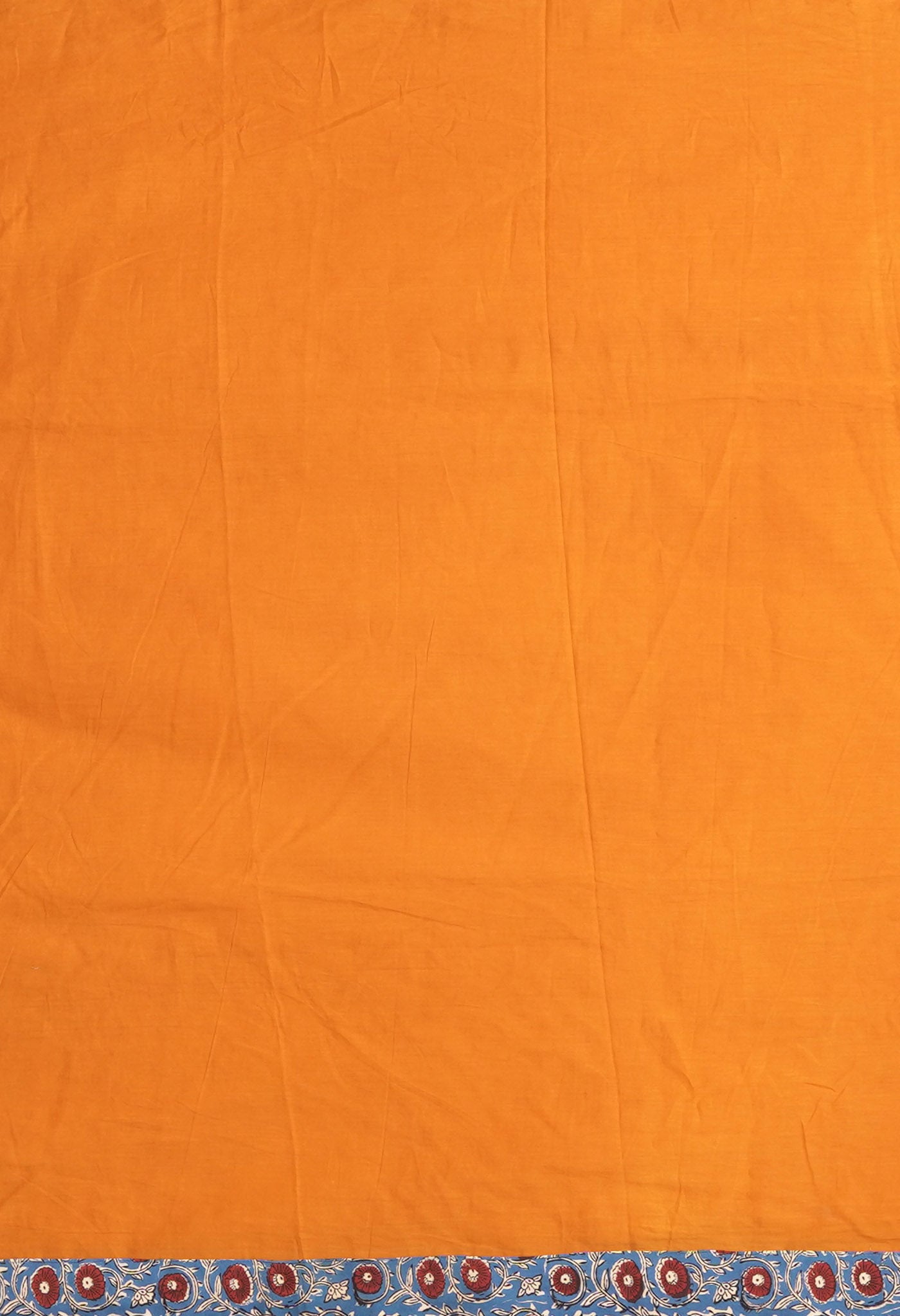 Yellow Pure Applique Work Mulmul Cotton Saree-UNM81734