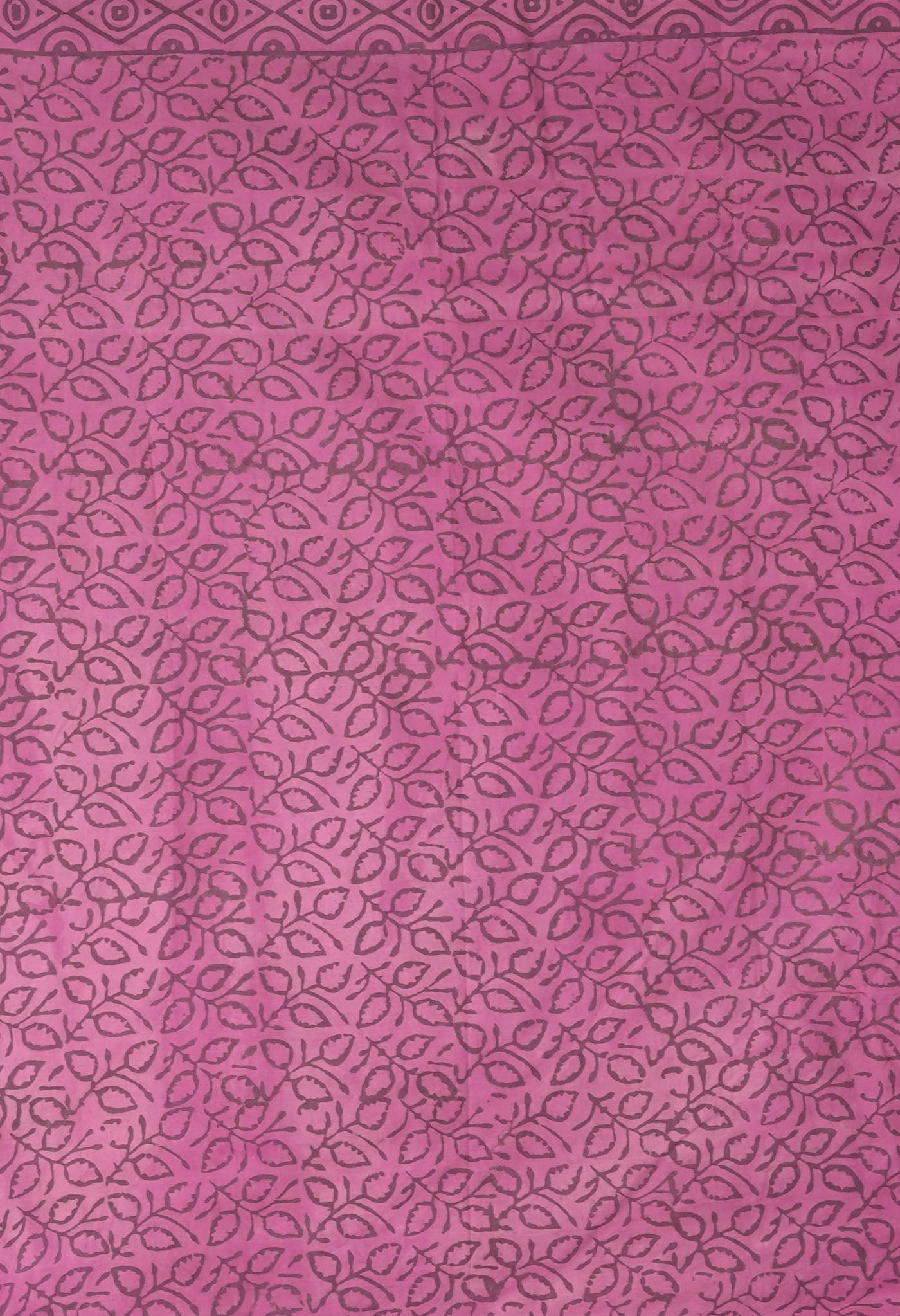 Pink Pure Vanaspathi Block Printed Chanderi Sico Saree-UNM81843