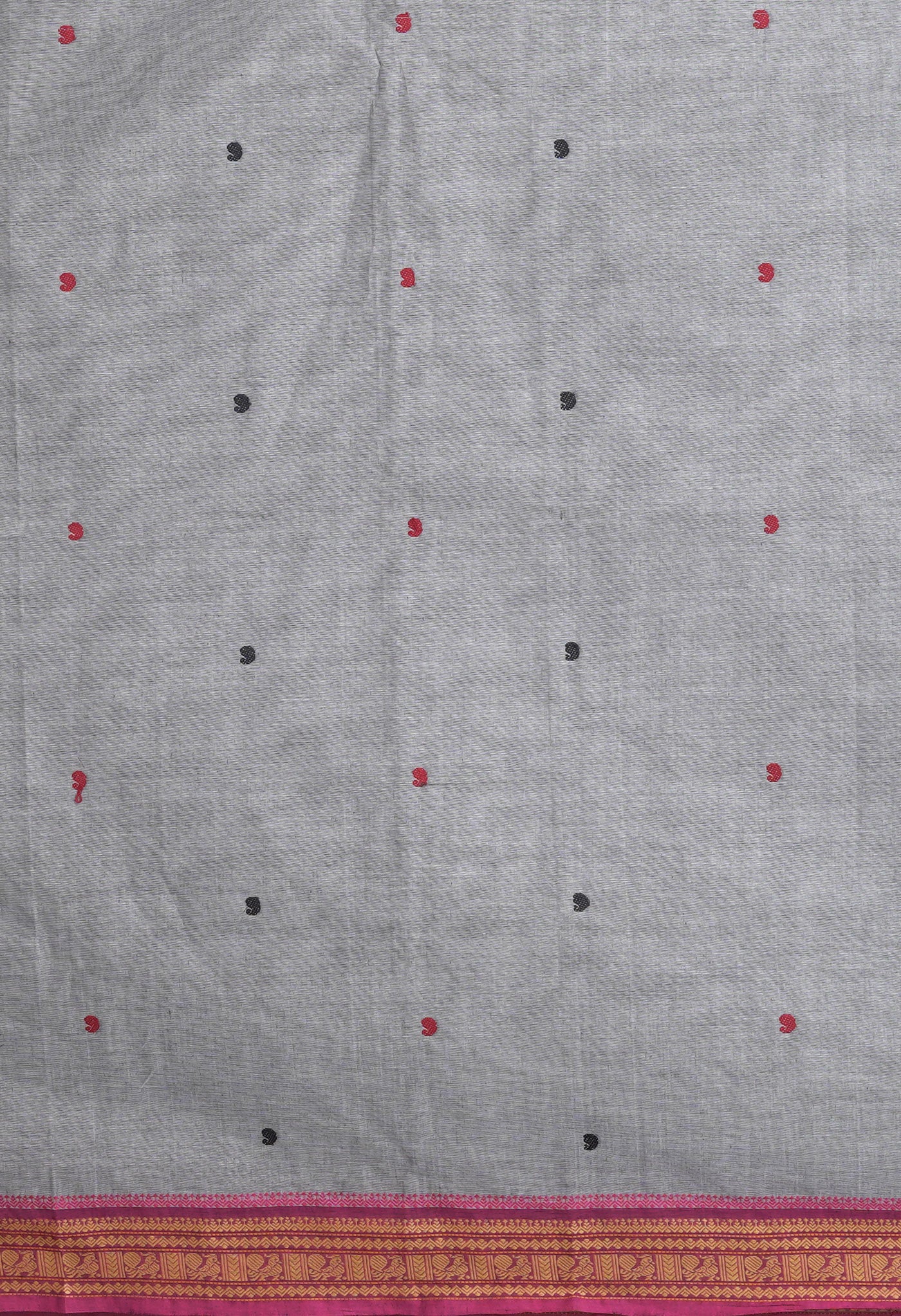 Grey Pure Pavani Handcrafted Kanchi Cotton Saree-UNM82230