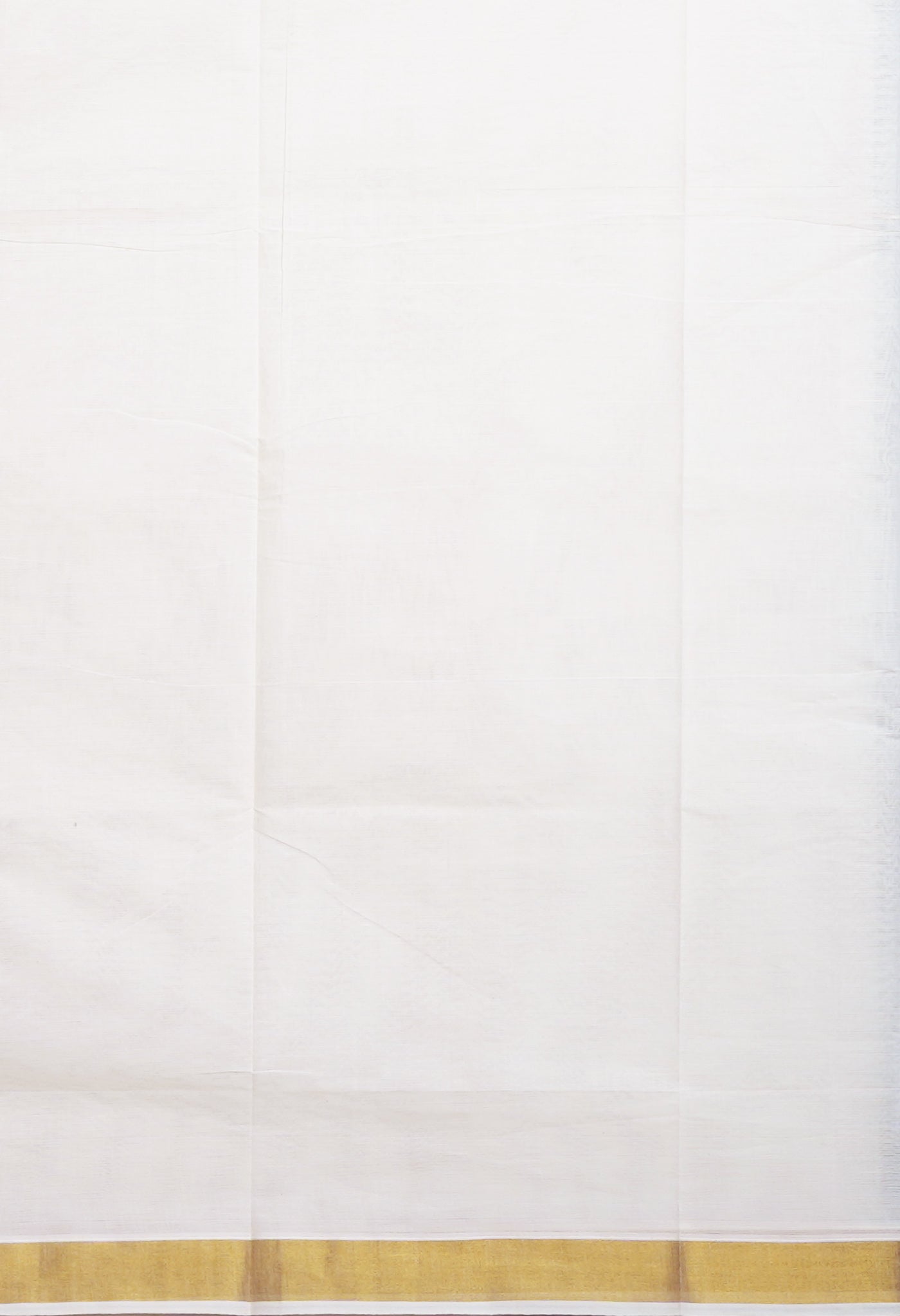 Ivory Pure Kerala Kasavu Cotton Saree-UNM82321