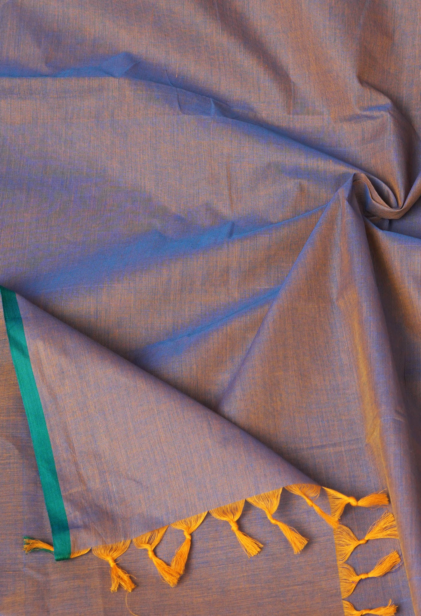 Copper Orange Pure Pavani Handcrafted Kanchi Cotton Saree-UNM82372