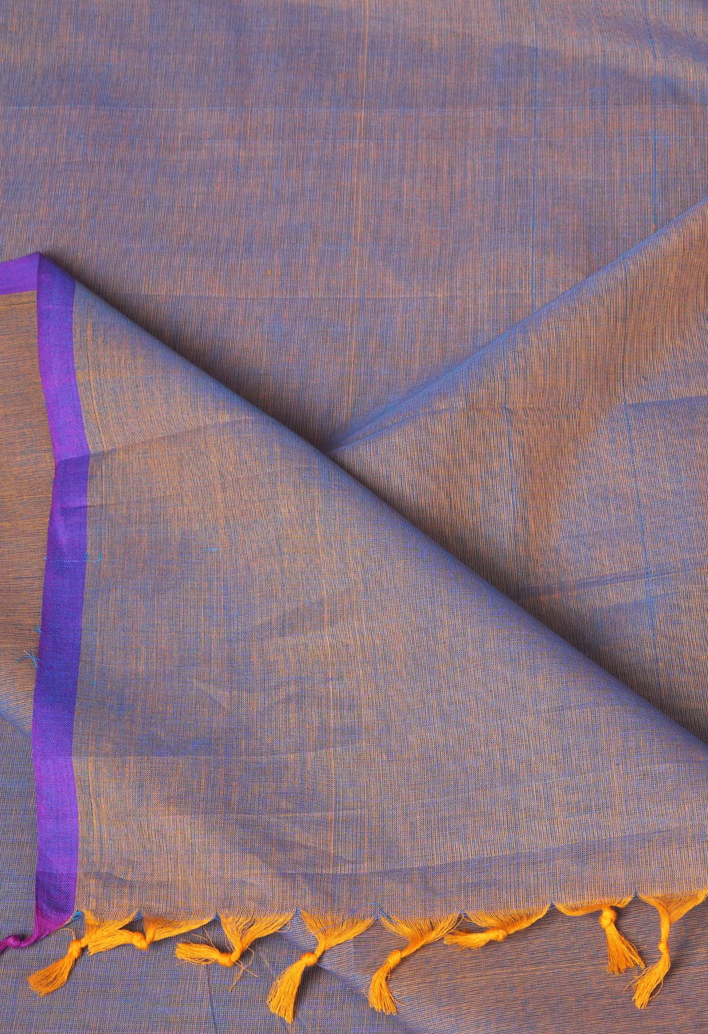 Copper Orange Pure Pavani Handcrafted Kanchi Cotton Saree-UNM82374