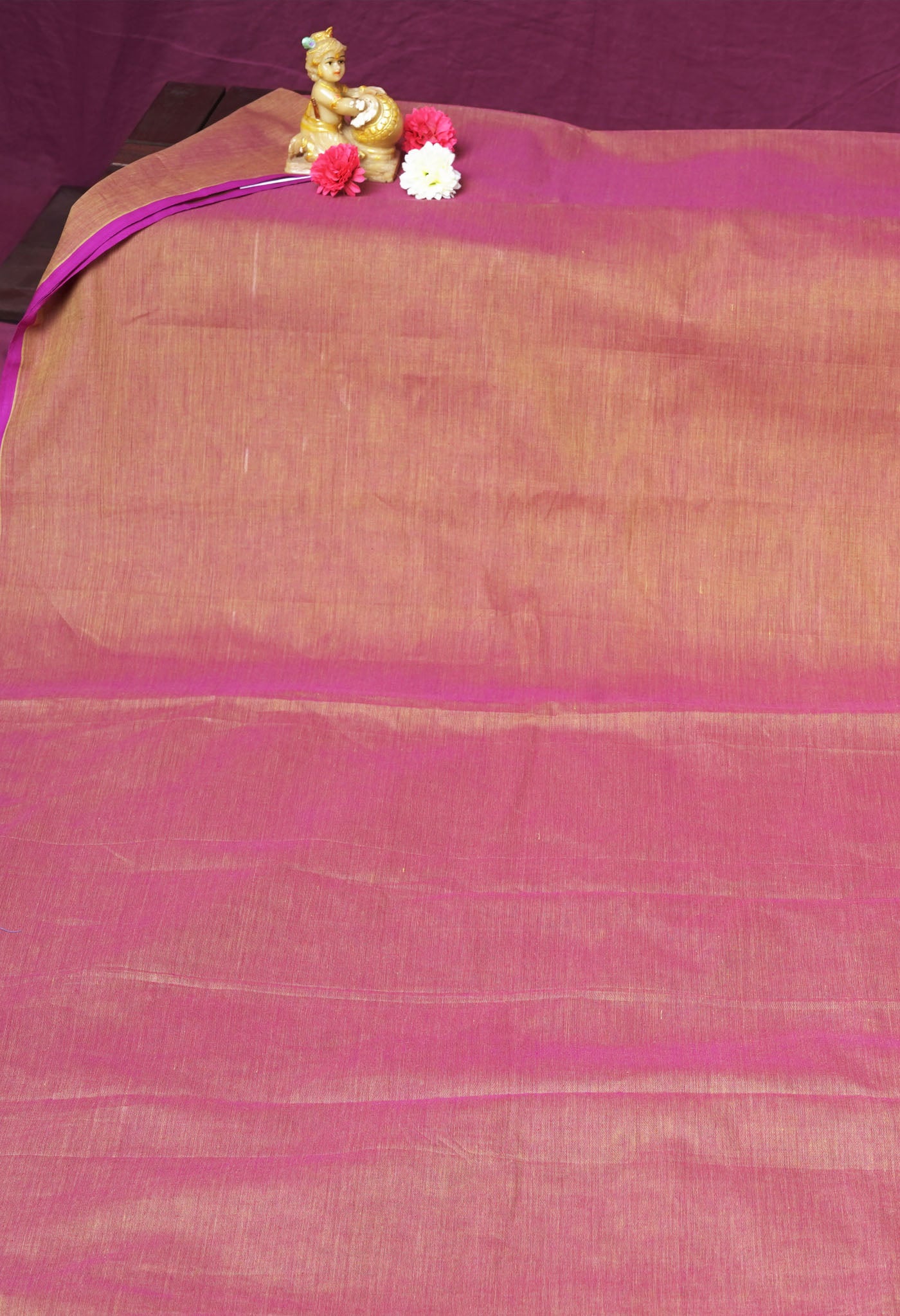 Brown Pure Pavani Handcrafted Kanchi Cotton Saree-UNM82377