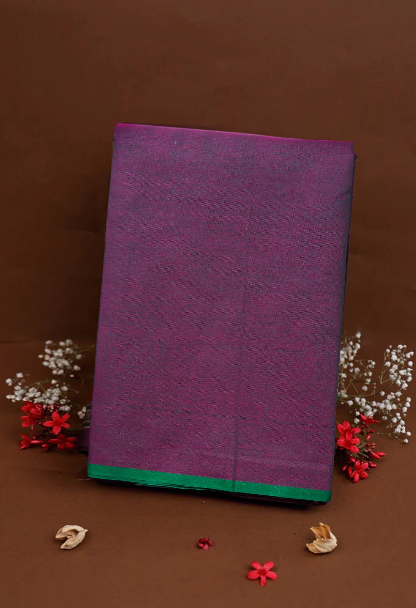 Mauve Pink Pure Pavani Handcrafted Kanchi Cotton Saree-UNM82379