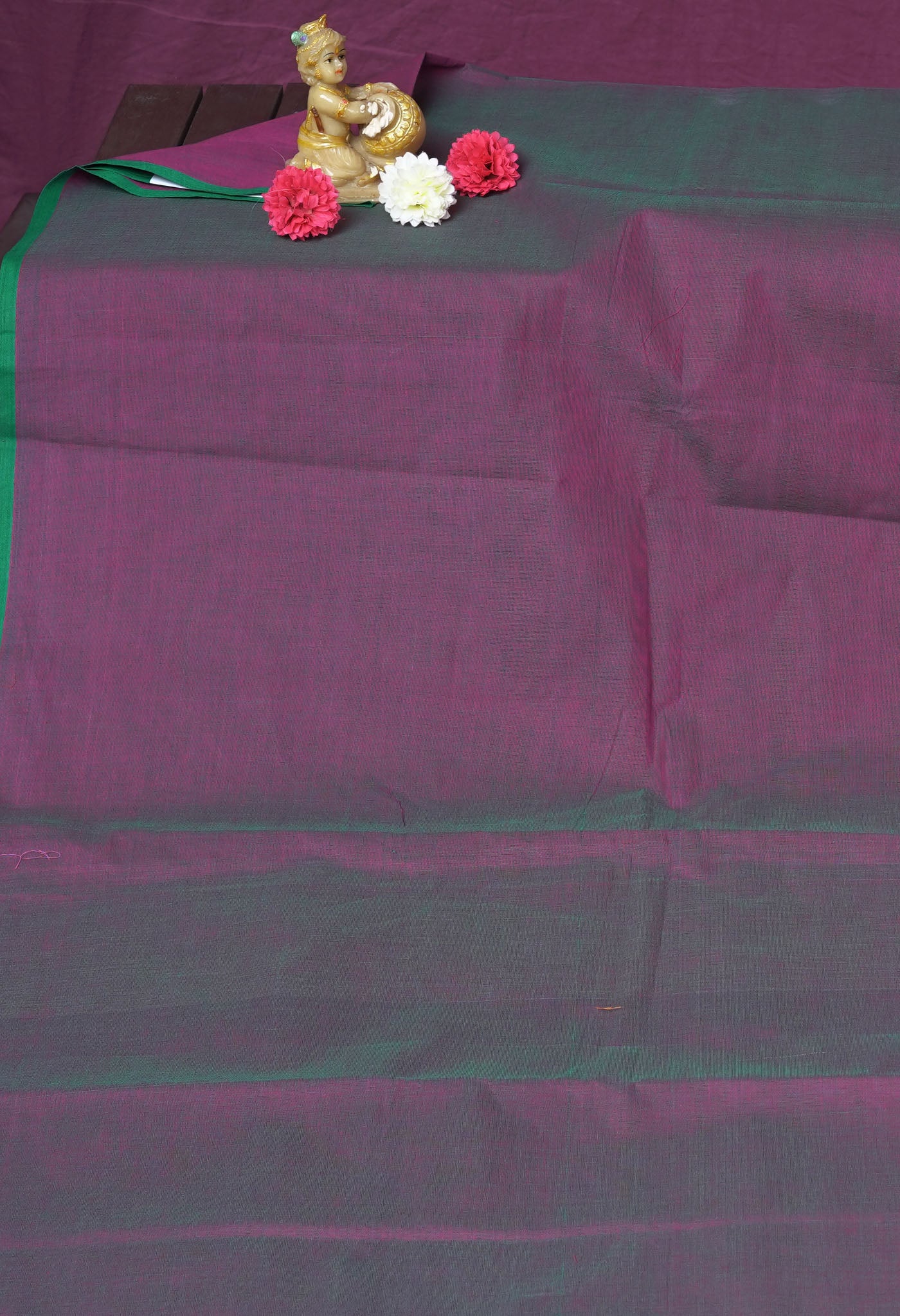 Mauve Pink Pure Pavani Handcrafted Kanchi Cotton Saree-UNM82379