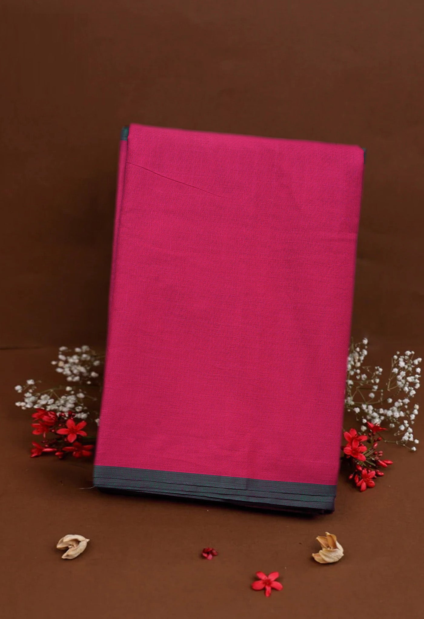 Pink Pure Pavani Handcrafted Kanchi Cotton Saree-UNM82381