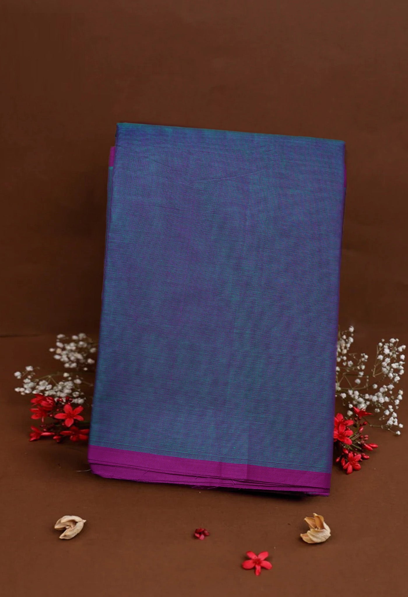Blue Pure Pavani Handcrafted Kanchi Cotton Saree-UNM82382