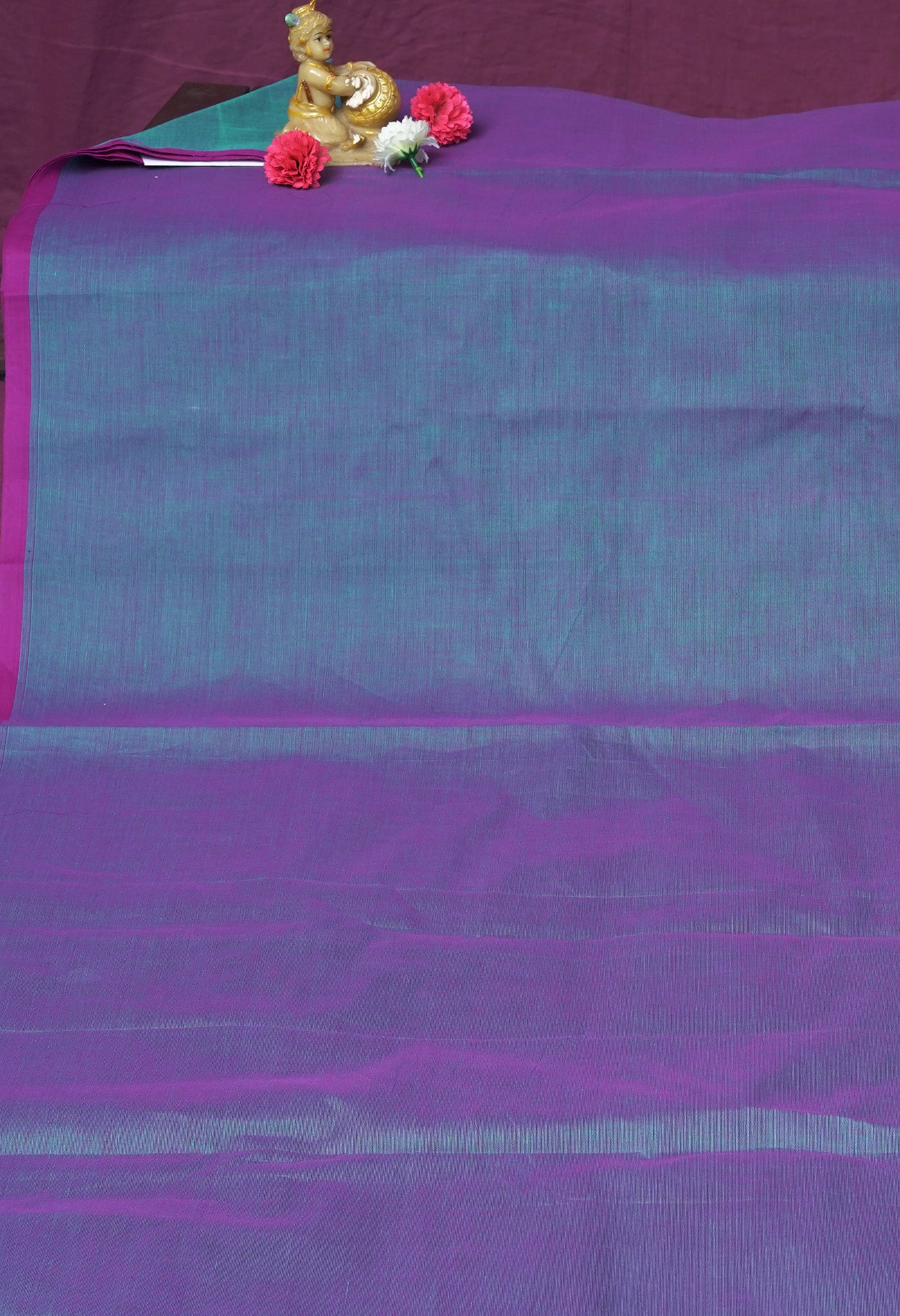Blue Pure Pavani Handcrafted Kanchi Cotton Saree-UNM82382