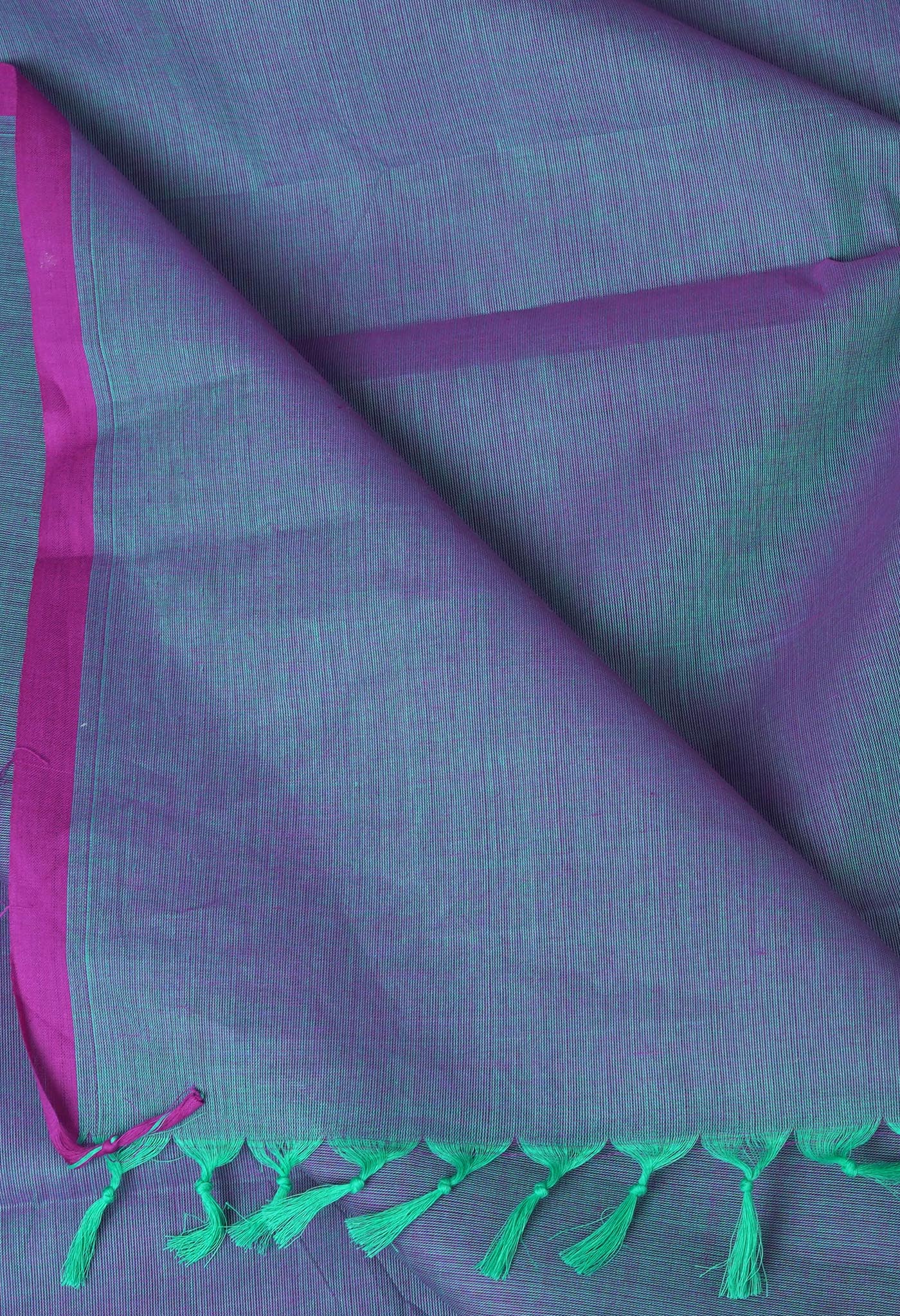 Blue Pure Pavani Handcrafted Kanchi Cotton Saree-UNM82382