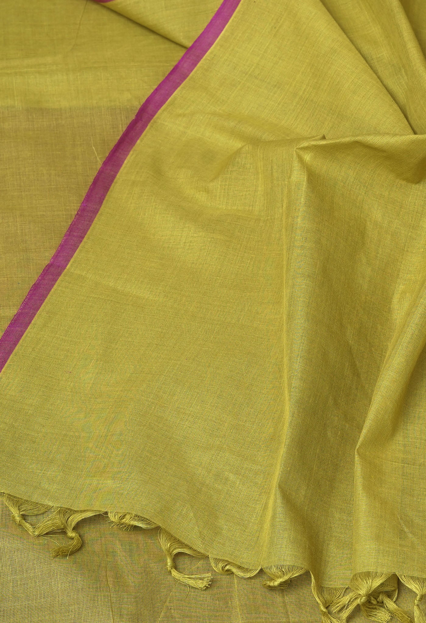 Mehindhi Green Pure Pavani Handcrafted Kanchi Cotton Saree-UNM82385