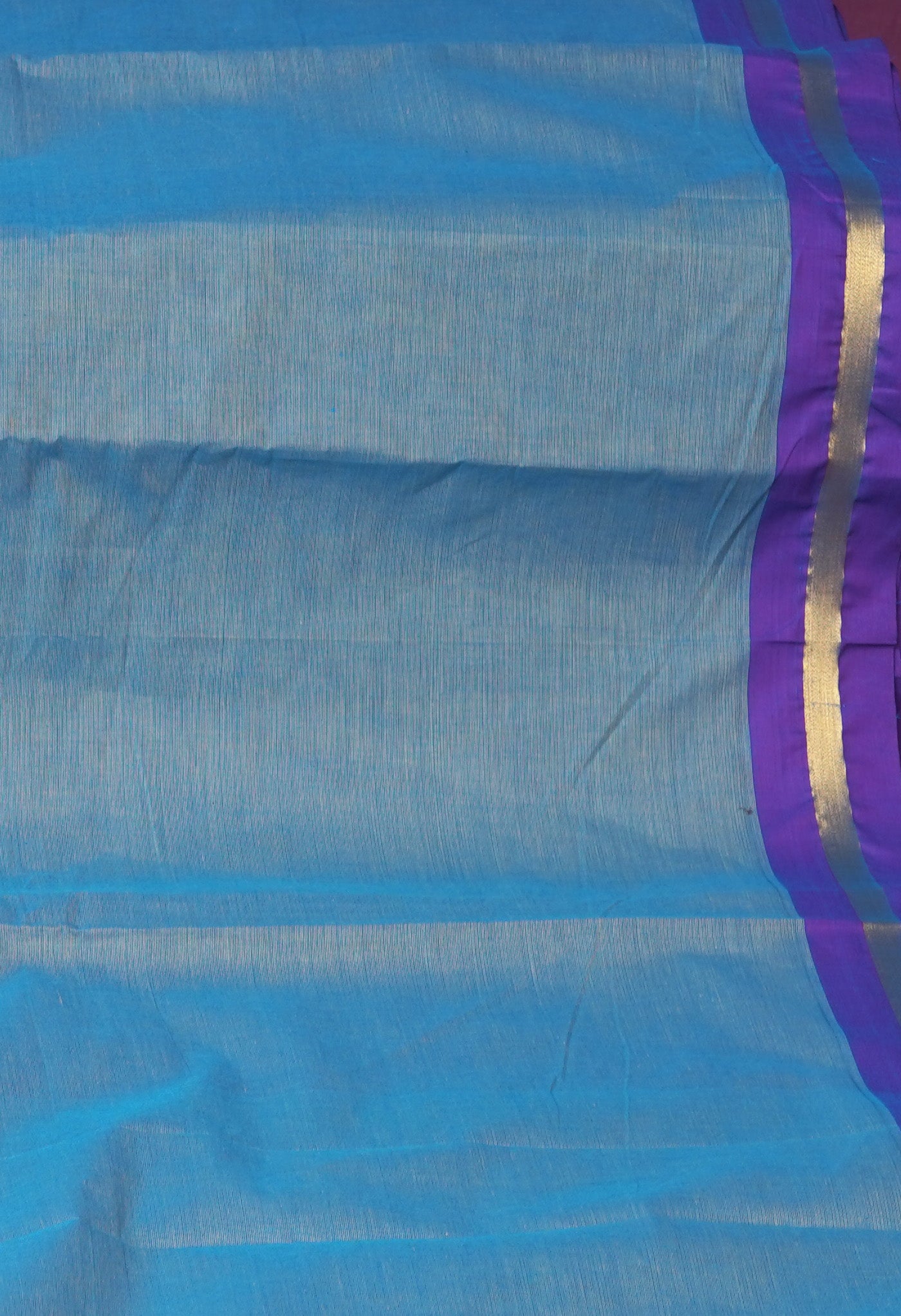 Blue Pure Pavani Handcrafted Kanchi Cotton Saree-UNM82395