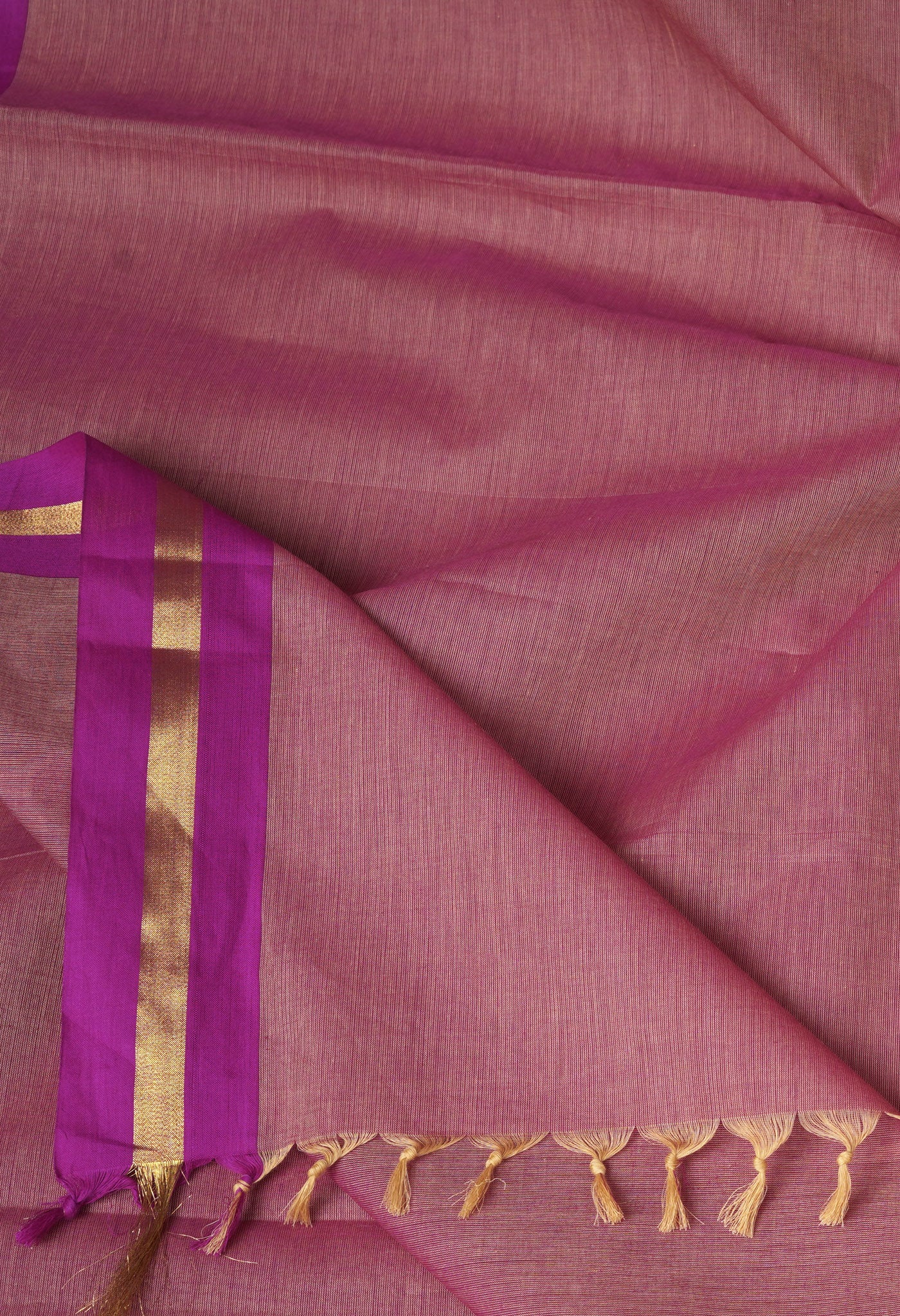 Blush Pink Pure Pavani Handcrafted Kanchi Cotton Saree-UNM82396