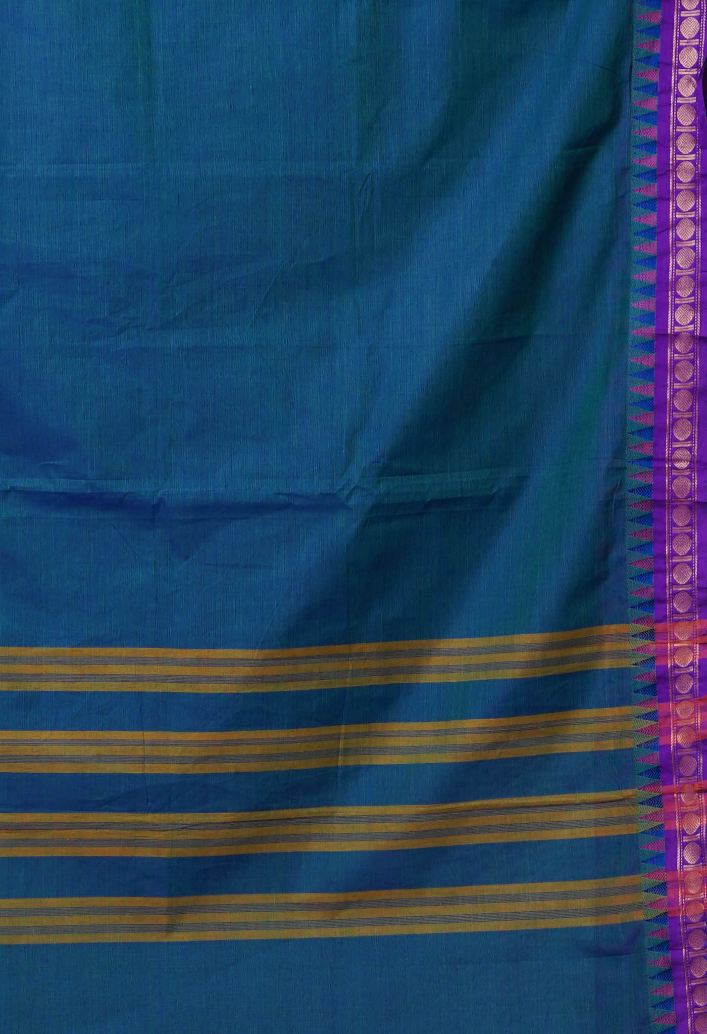 Green Pure Pavani Handcrafted Kanchi Cotton Saree-UNM82411