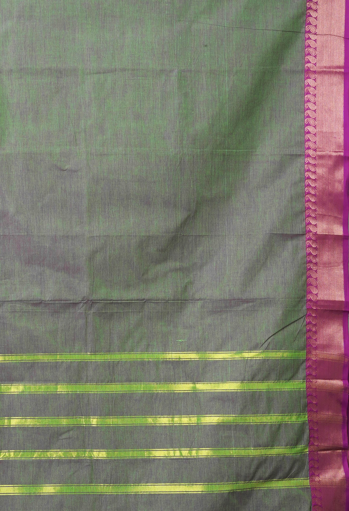 Green Pure Pavani Handcrafted Kanchi Cotton Saree-UNM82426