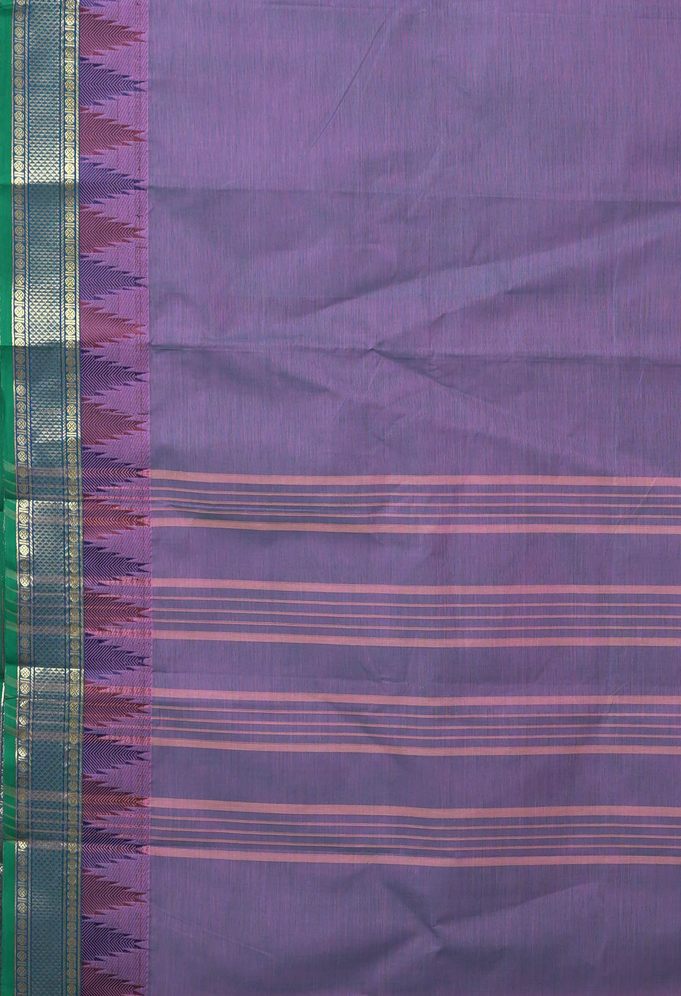 Mauve Pink Pure Pavani Handcrafted Kanchi Cotton Saree-UNM82437