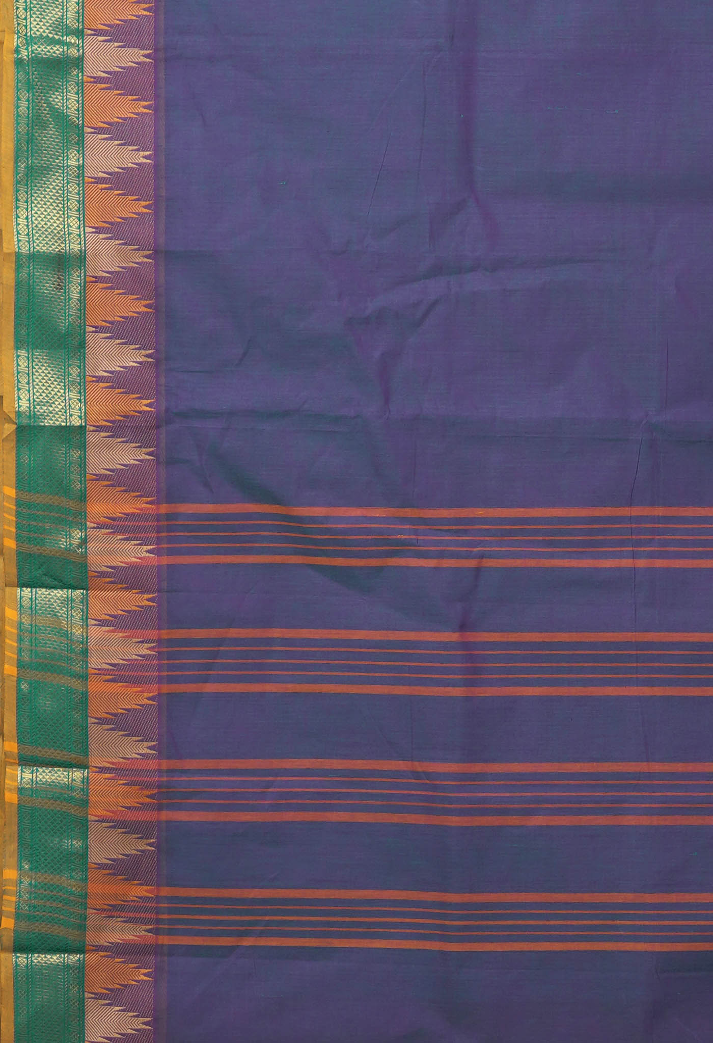 Blue Pure Pavani Handcrafted Kanchi Cotton Saree-UNM82440