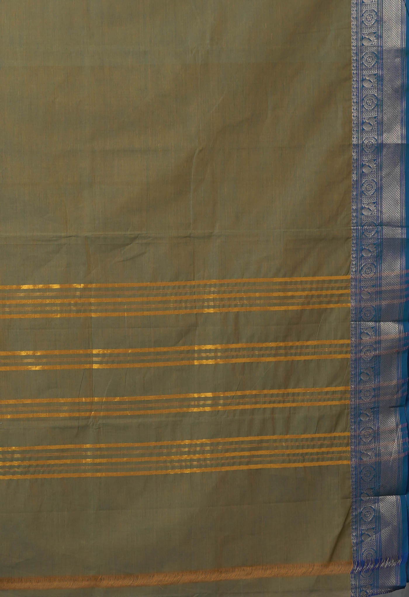 Brown Pure Pavani Handcrafted Kanchi Cotton Saree-UNM82445