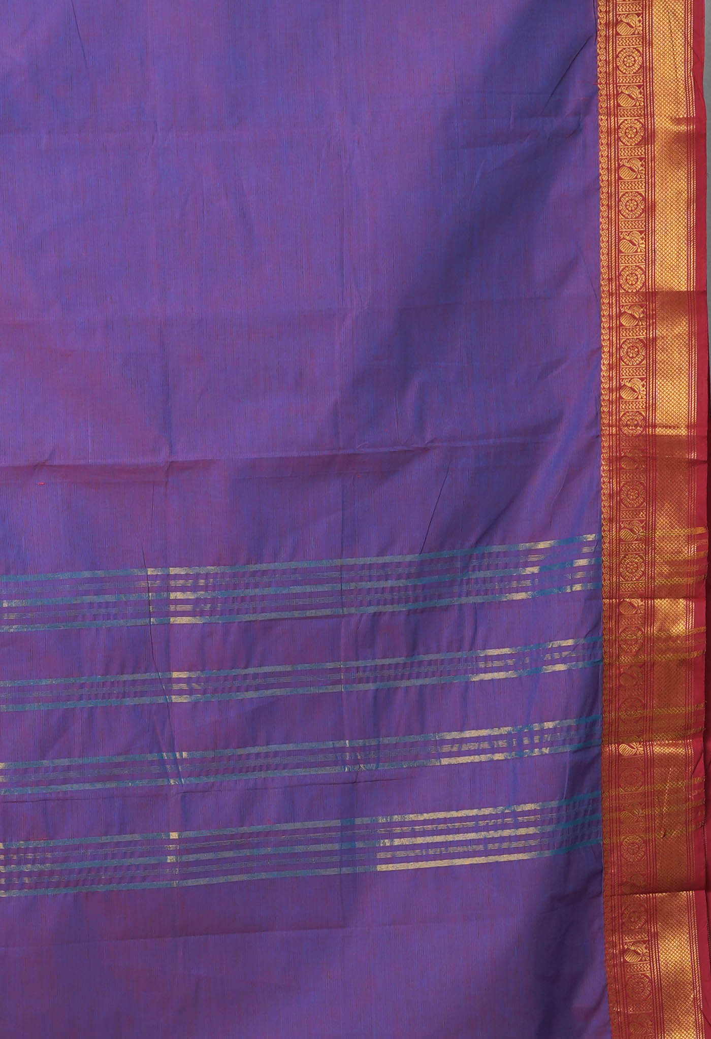 Blue Pure Pavani Handcrafted Kanchi Cotton Saree-UNM82450