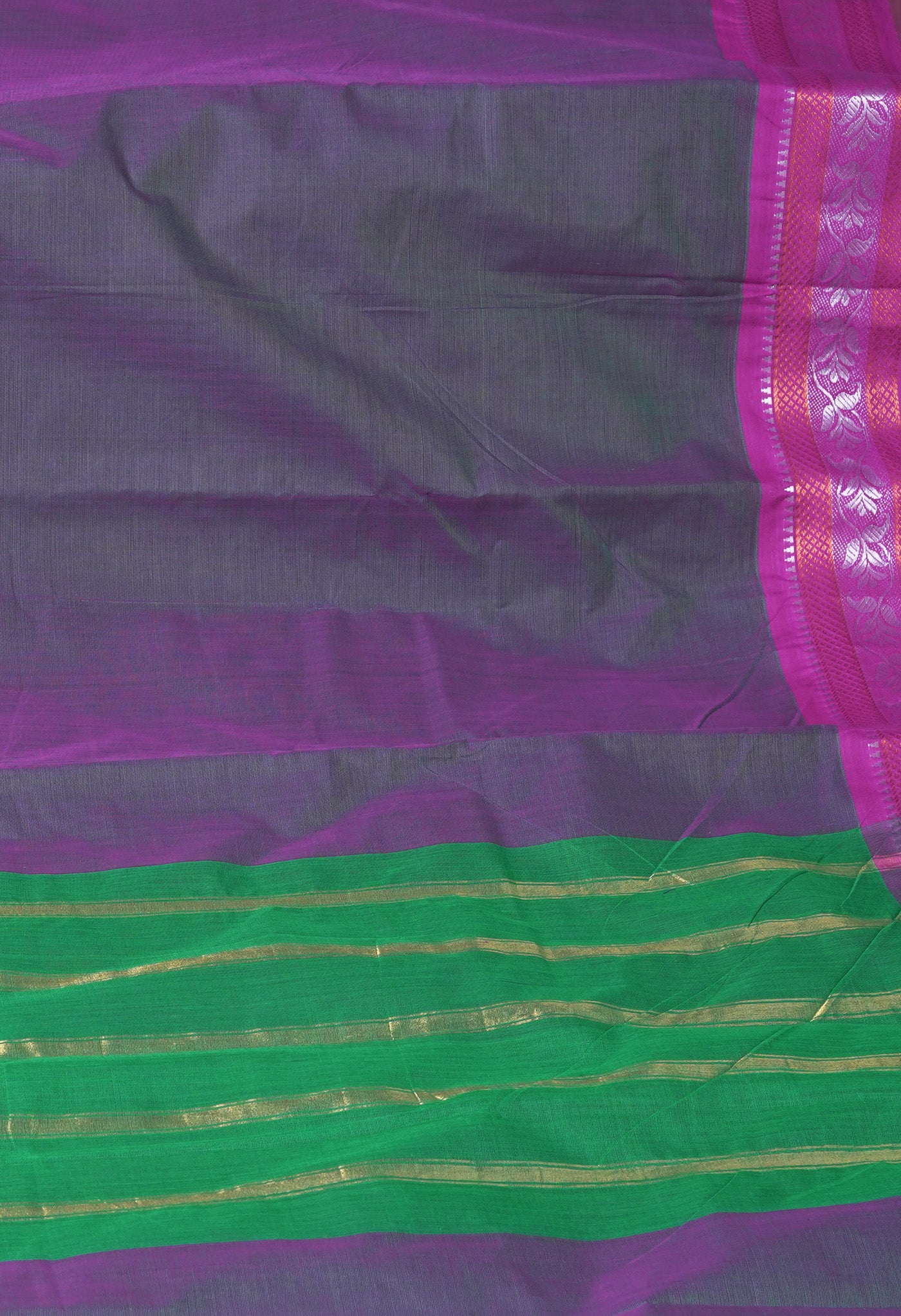 Mauve Pink Pure Pavani Handcrafted Kanchi Cotton Saree-UNM82457