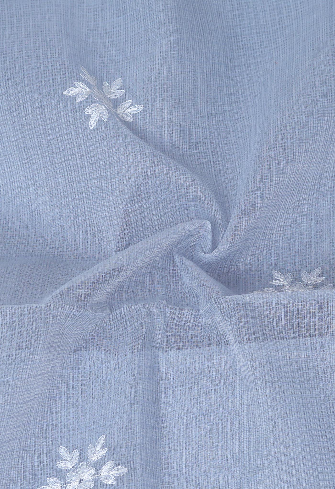 Grey Pure Emboridery Kota Saree-UNM82483