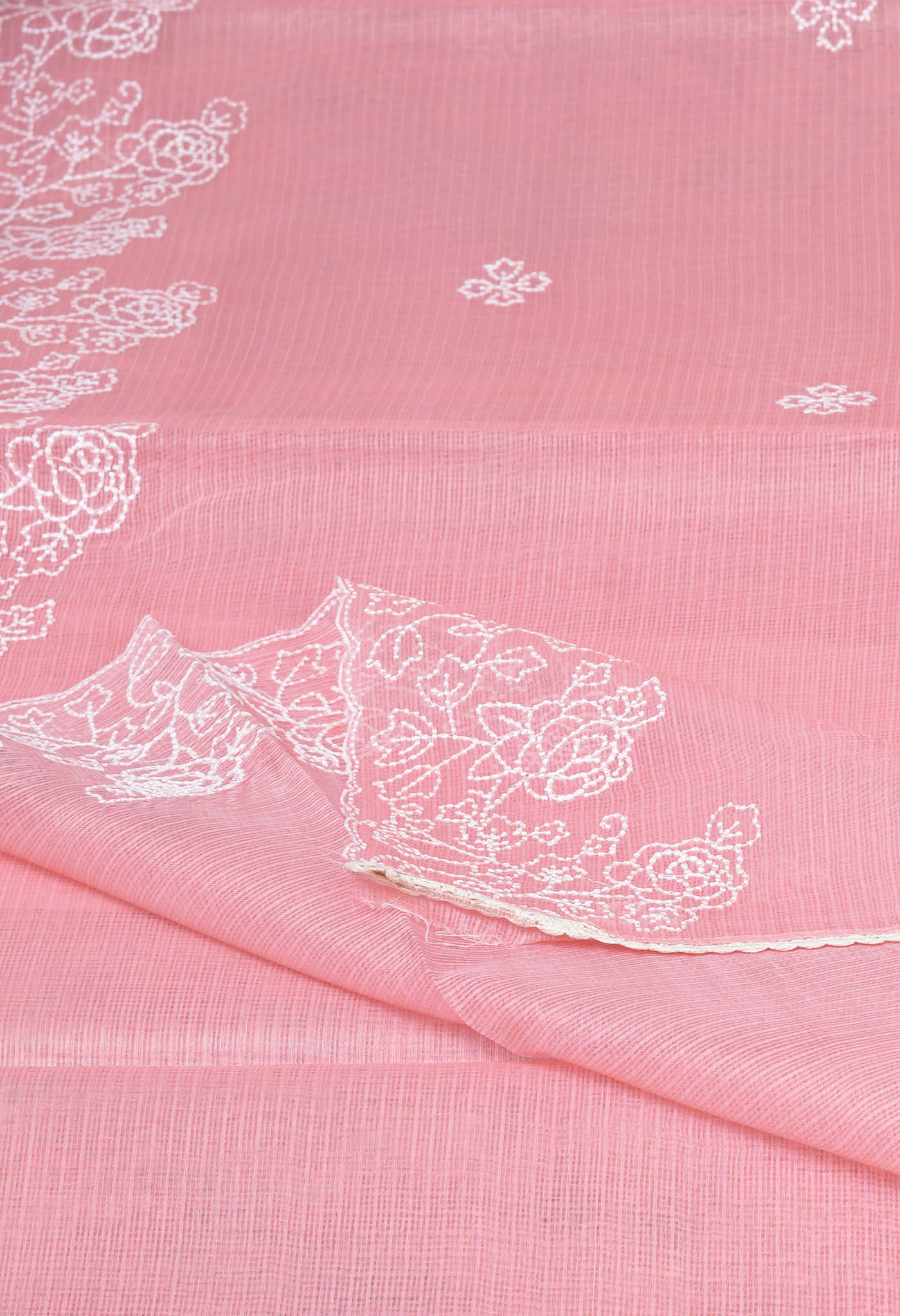 Pink Pure Emboridery Kota Saree-UNM82490