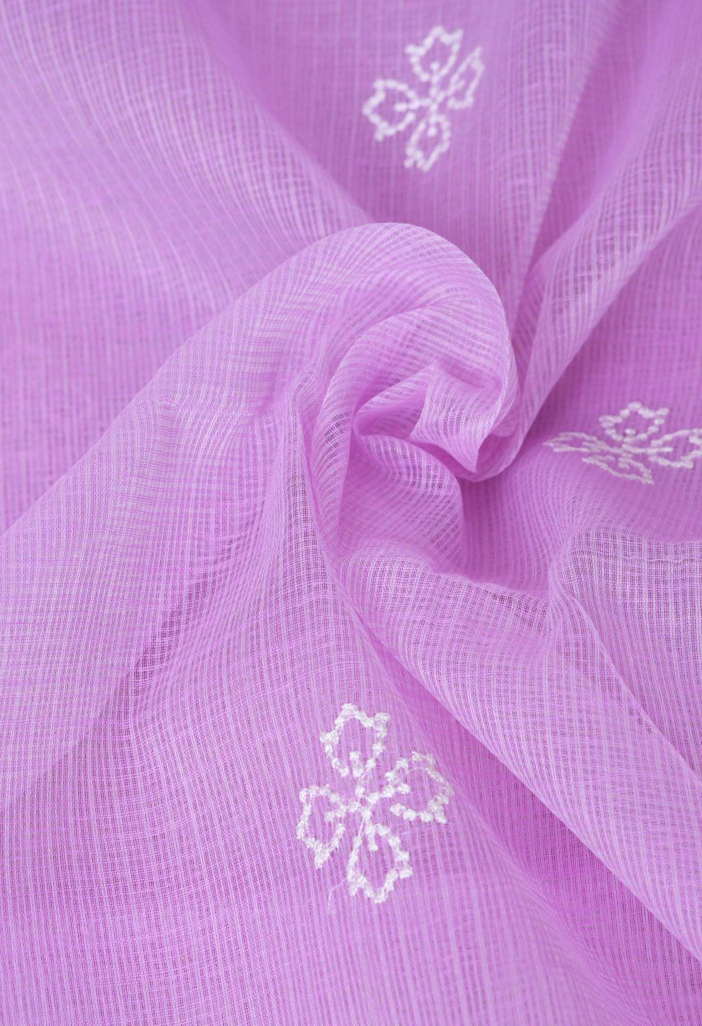 Lavender Pure Emboridery Kota Saree-UNM82491