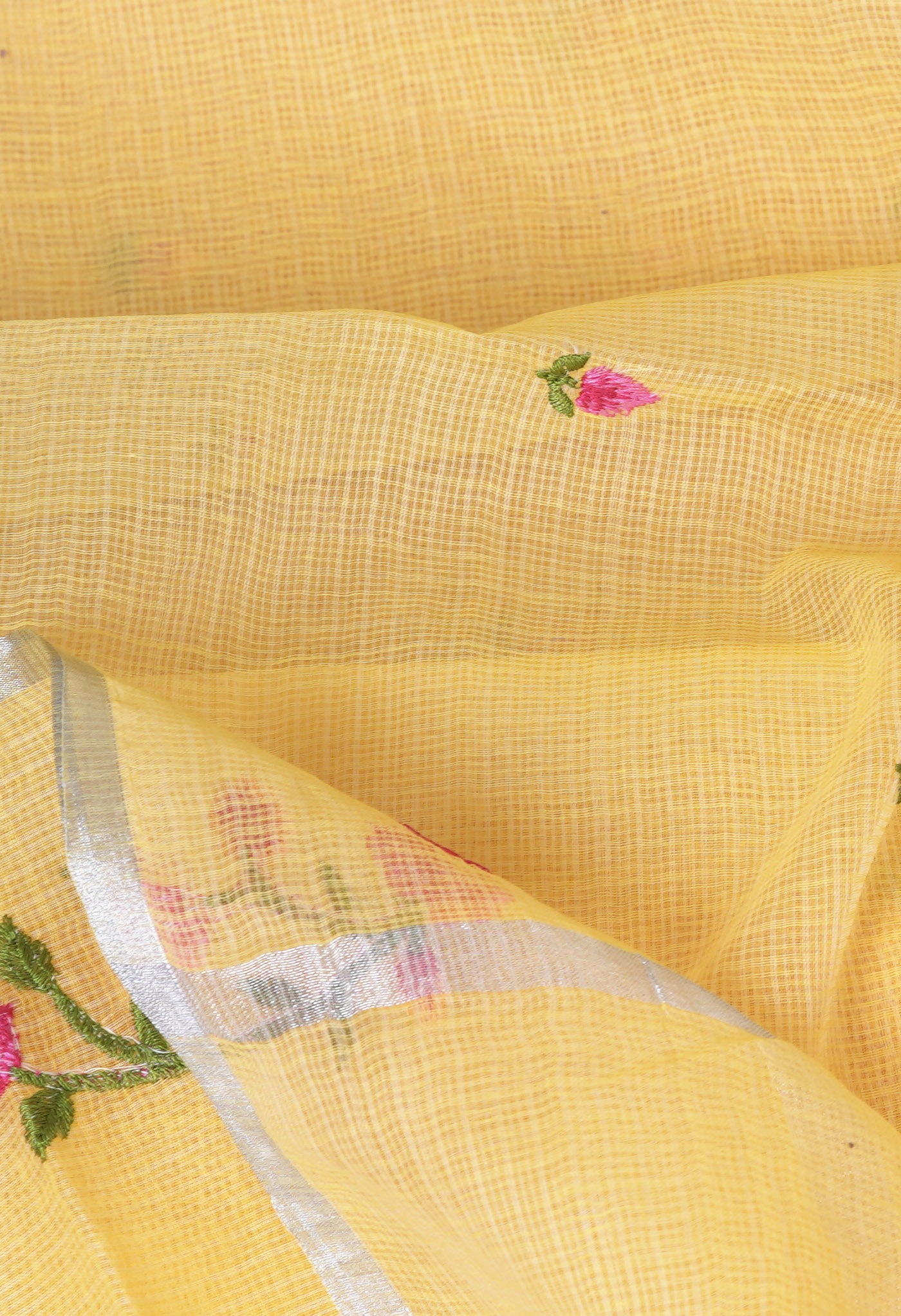 Orange Pure Emboridery Kota Saree-UNM82499