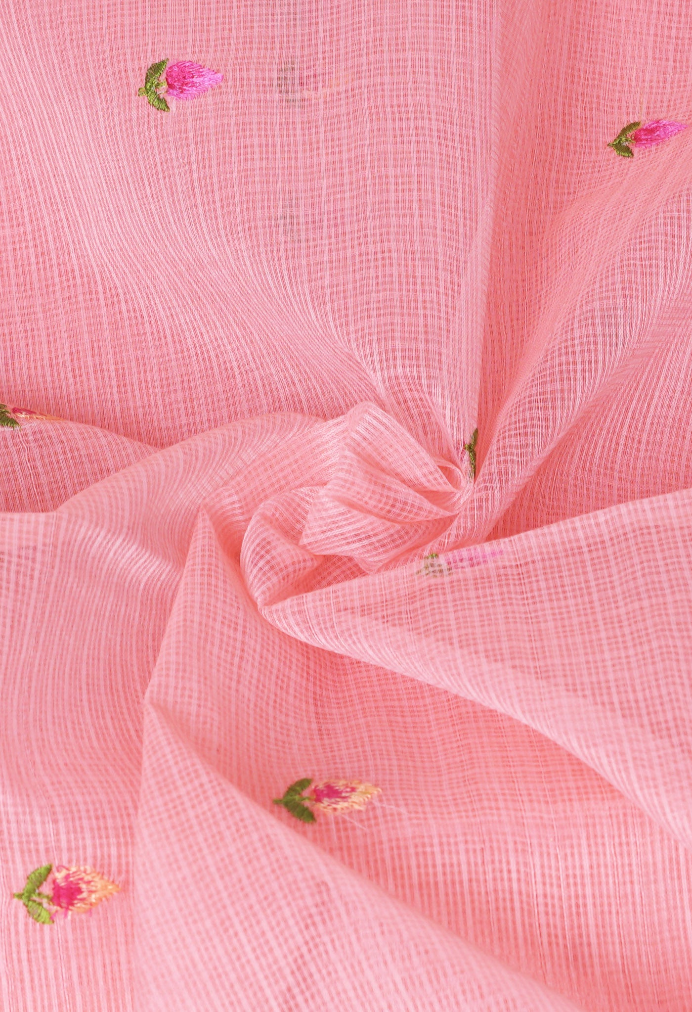 Pink Pure Emboridery Kota Saree-UNM82503