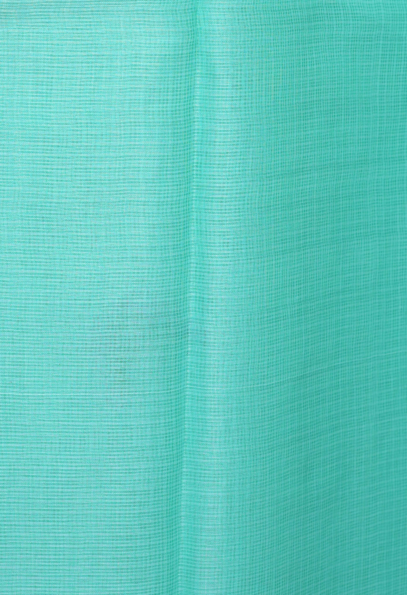 Turquoise Blue Pure Emboridery Kota Saree-UNM82506
