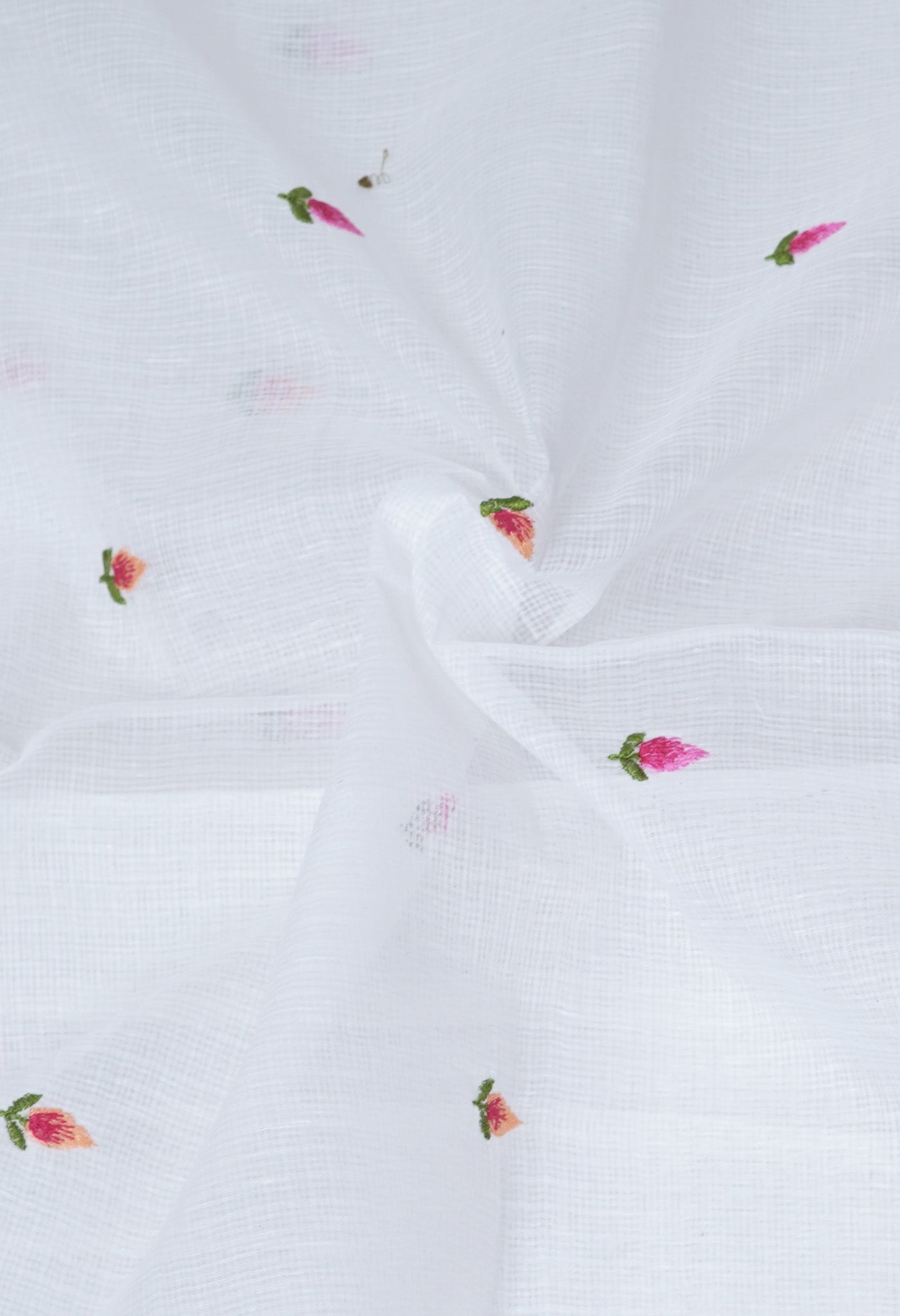 White Pure Emboridery Kota Saree-UNM82507