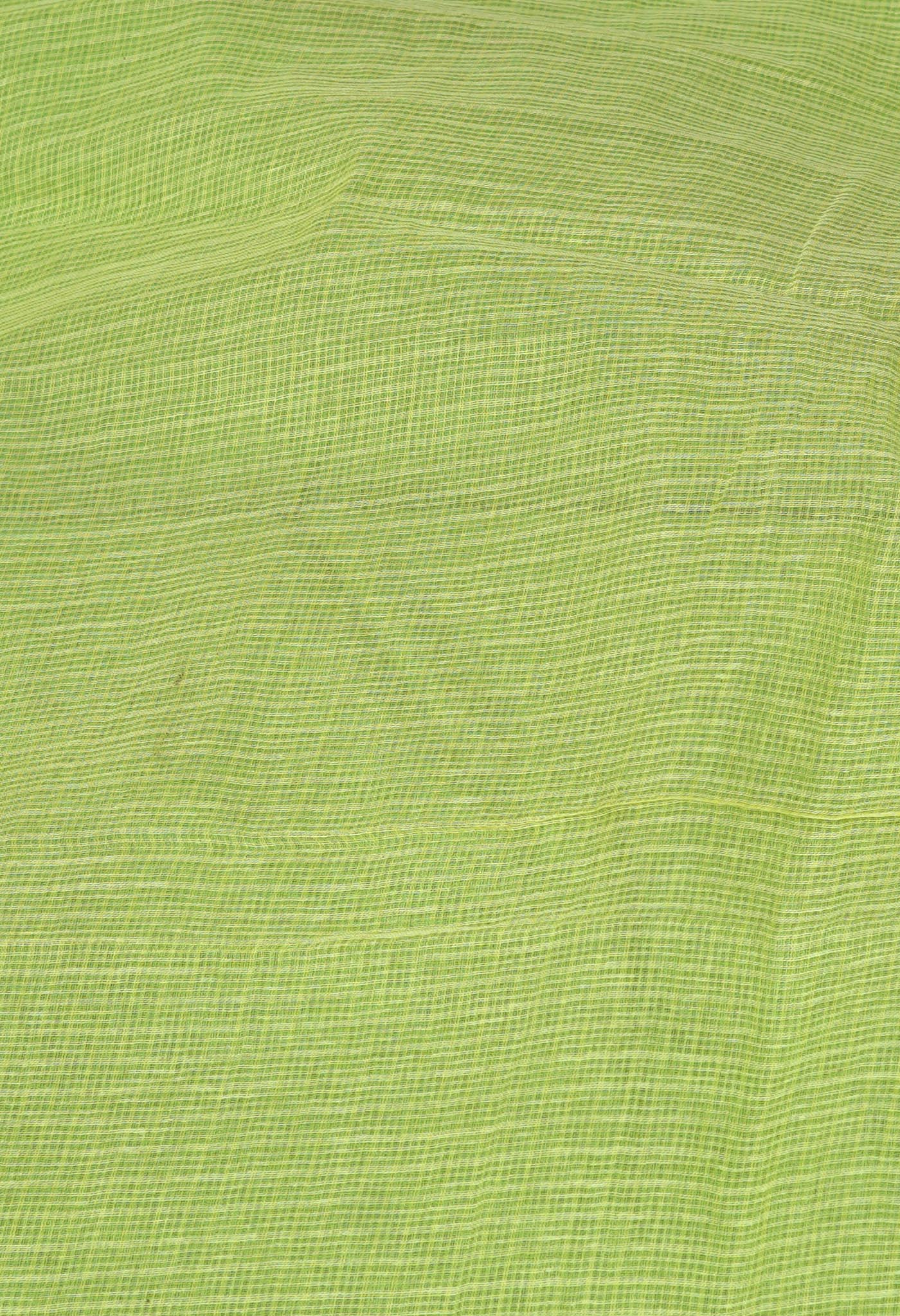 Green Pure Hand Painted With Emboridery Kota Saree-UNM82517