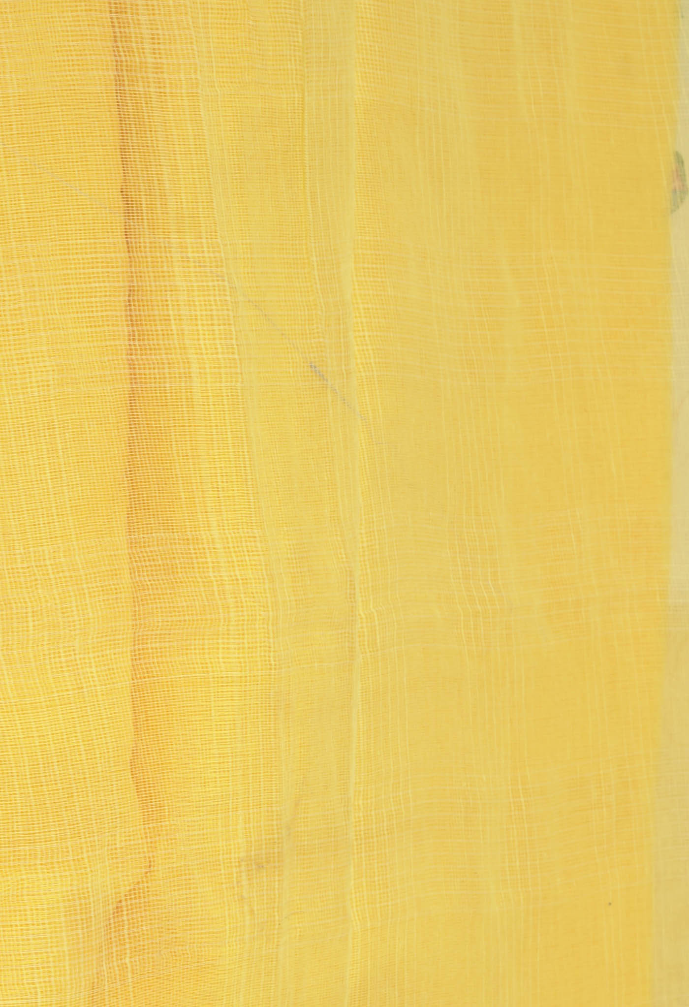 Yellow Pure Hand Painted With Emboridery Kota Saree-UNM82519