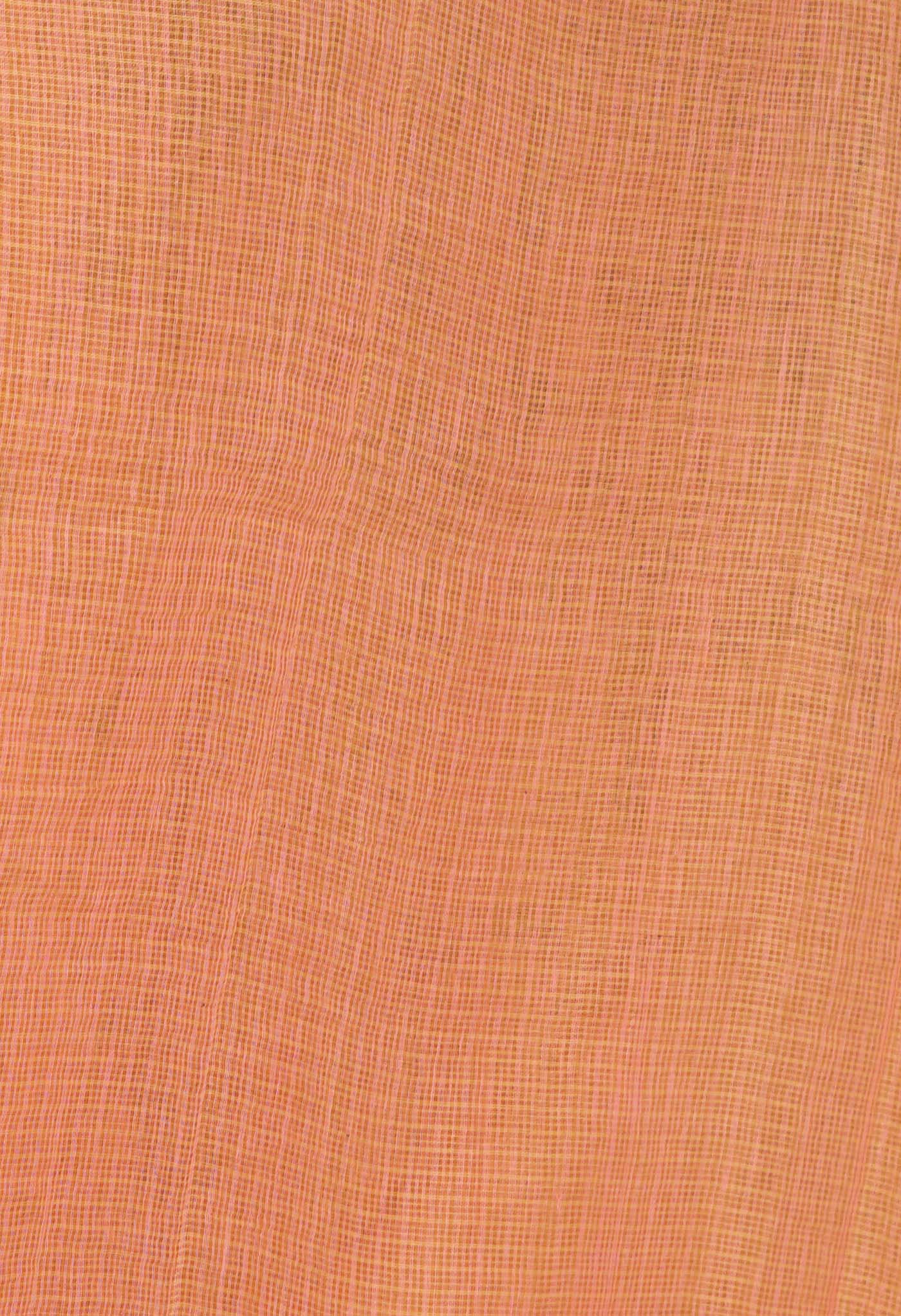 Orange Pure Hand Painted With Emboridery Kota Saree-UNM82521