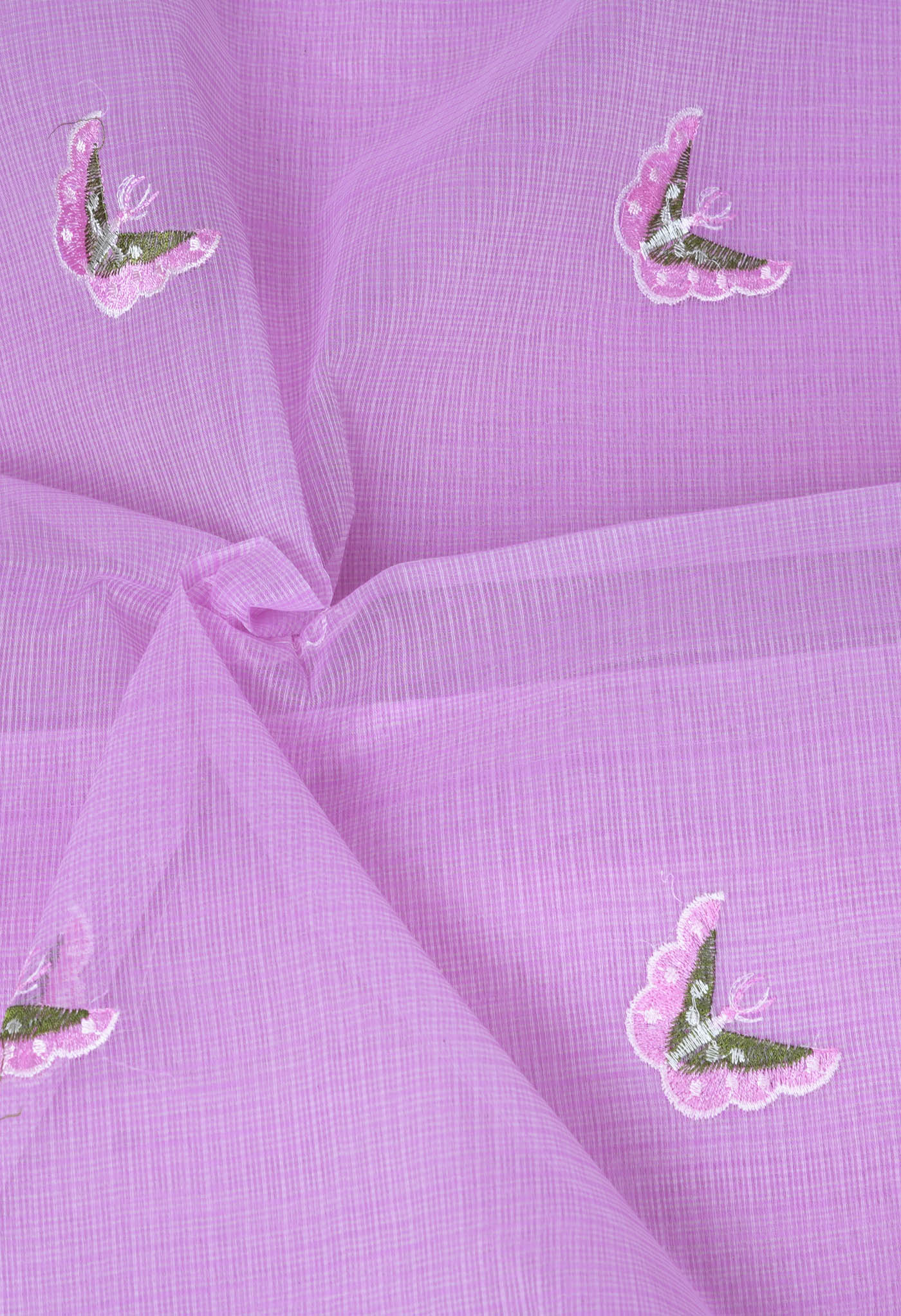 Violet Pure Emboridery Kota Saree-UNM82523