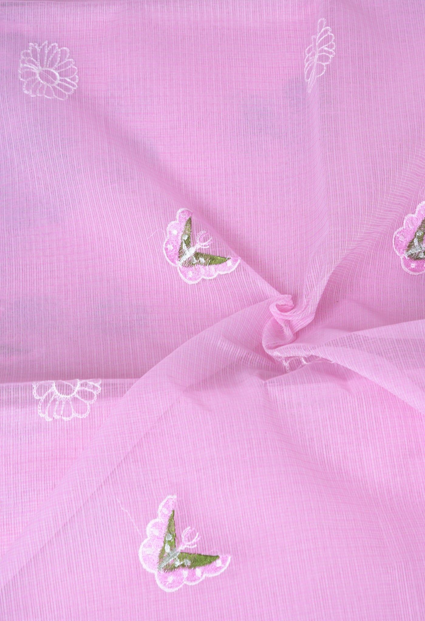 Pink Pure Emboridery Kota Saree-UNM82527